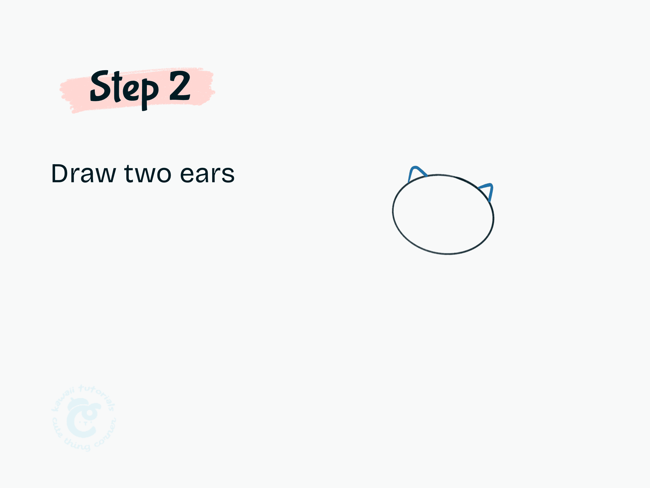 Step 2 Draw to ears