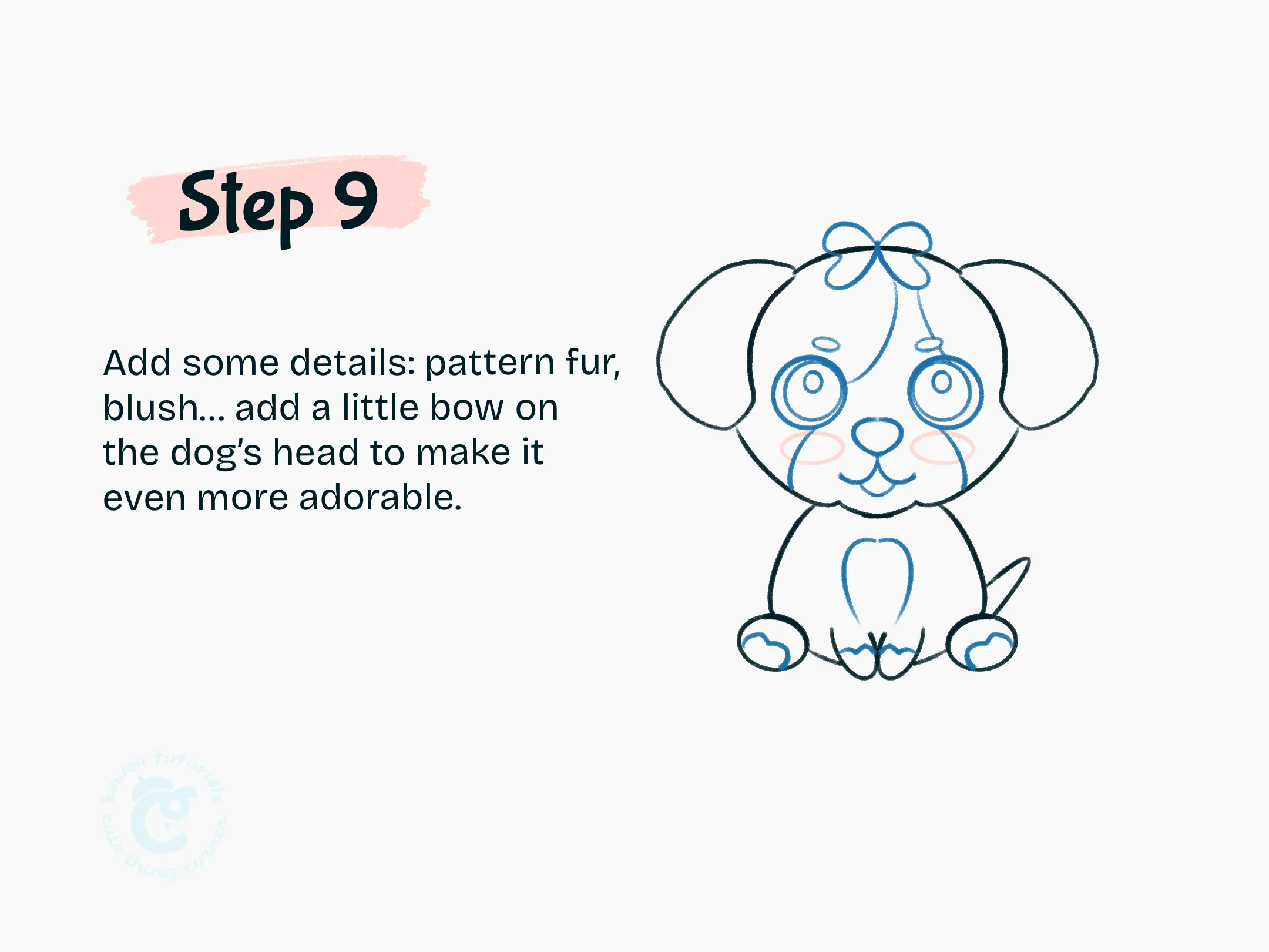 Step 9 Add some details pattern fur, blush