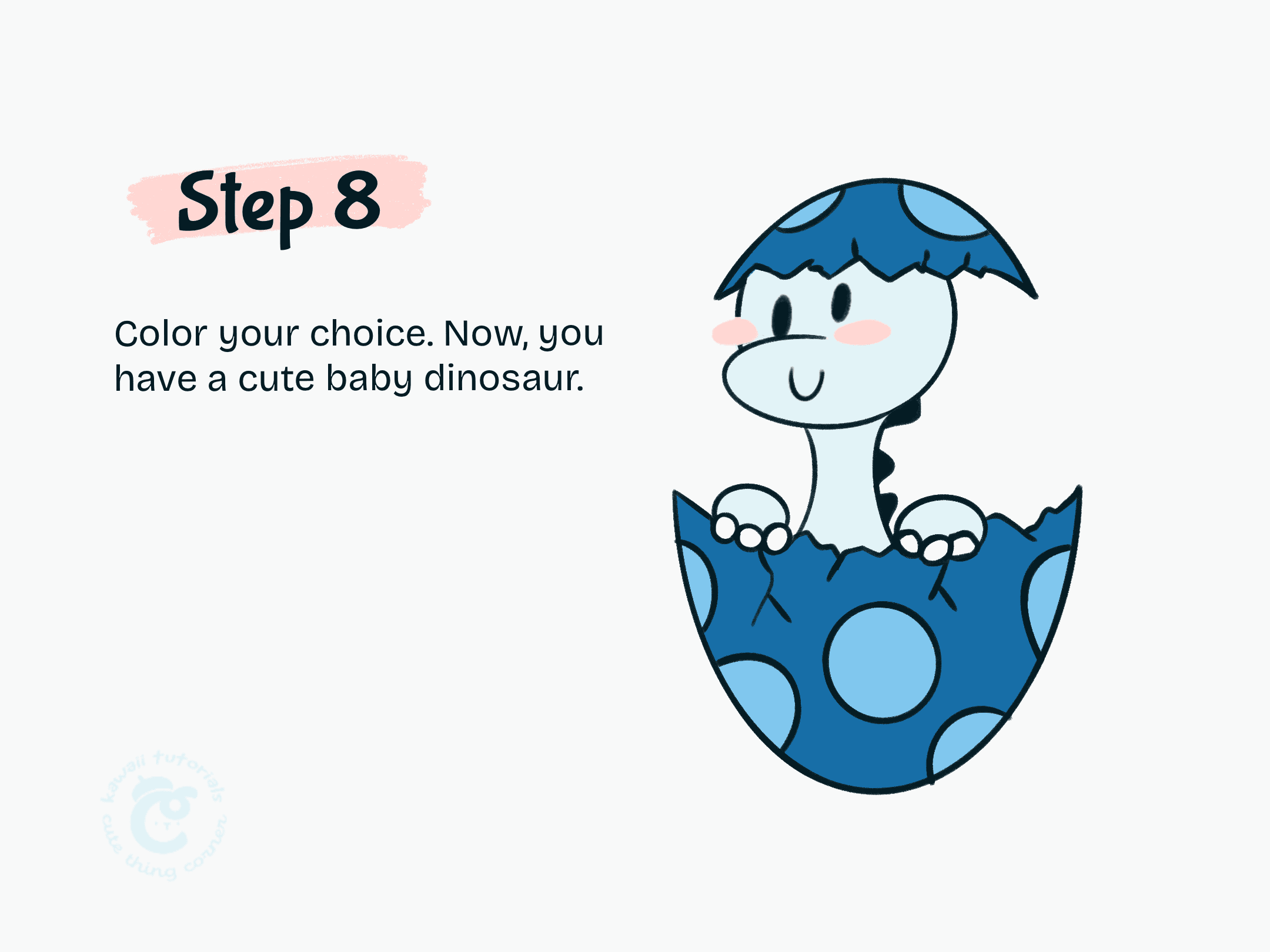 Step 8 Color your dinosaur