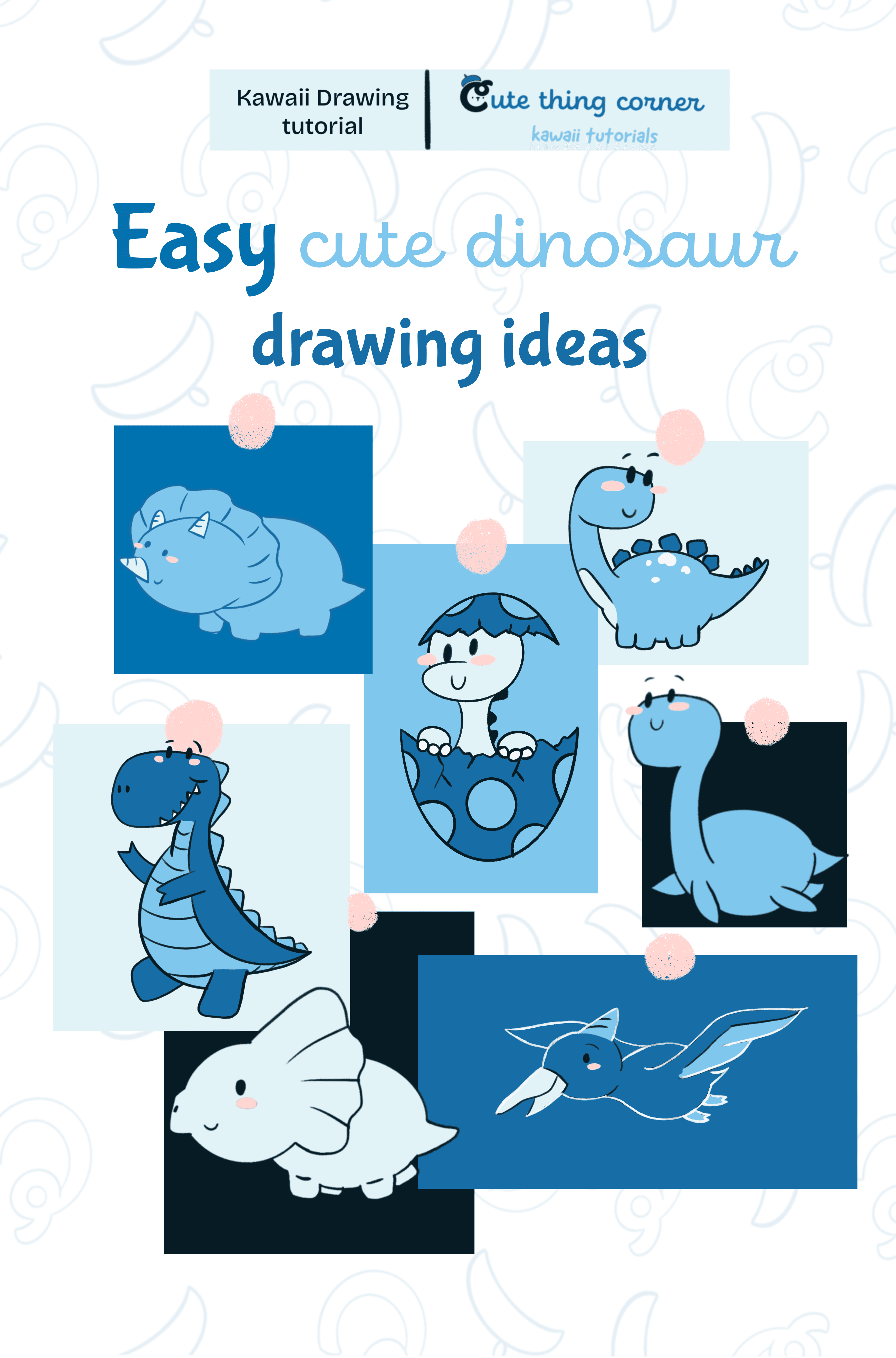 9 Easy Cute Dinosaur Drawing Ideas