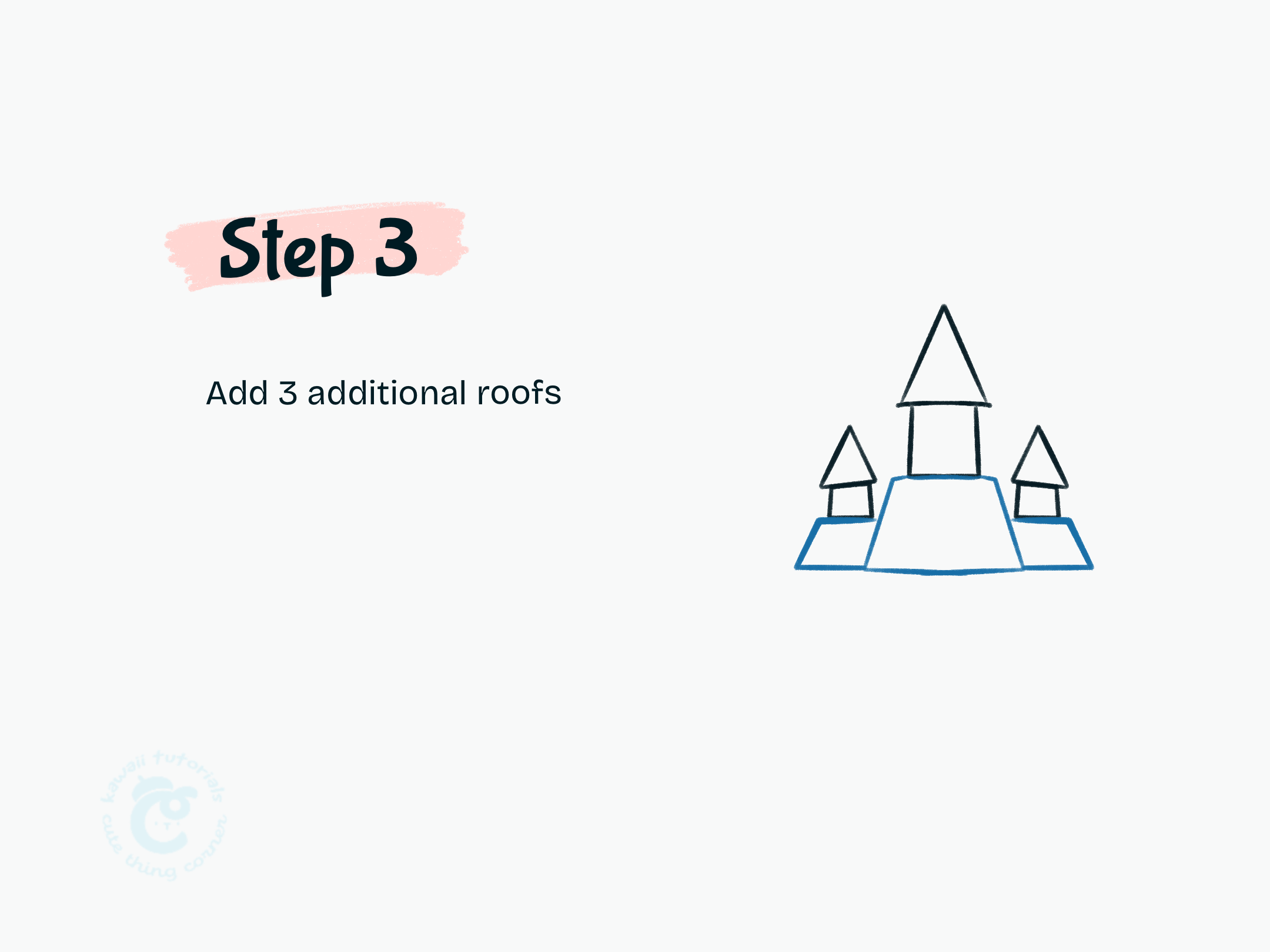 Step 3 Add 3 additional roofs