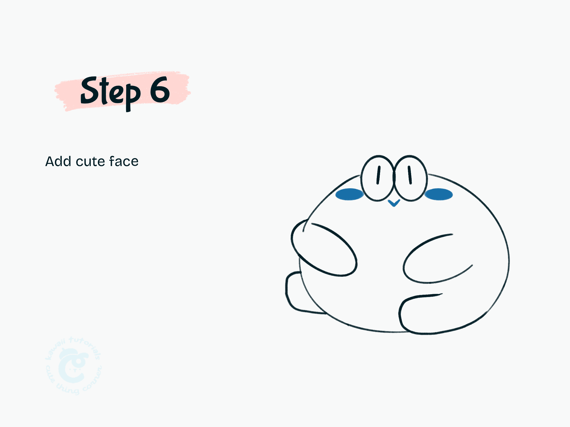 Step 6 Add cute face