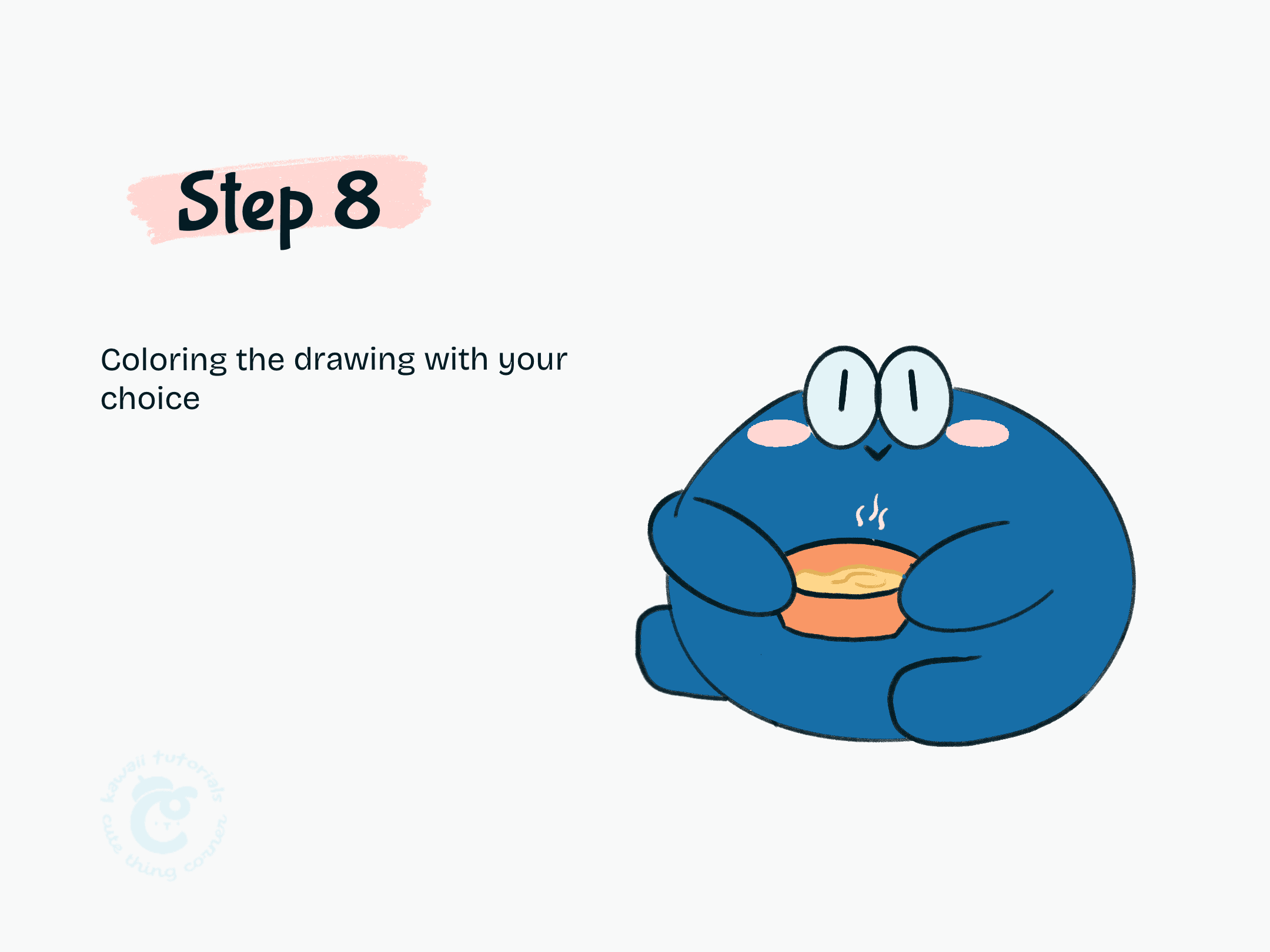 Step 8 Coloring the the Frog