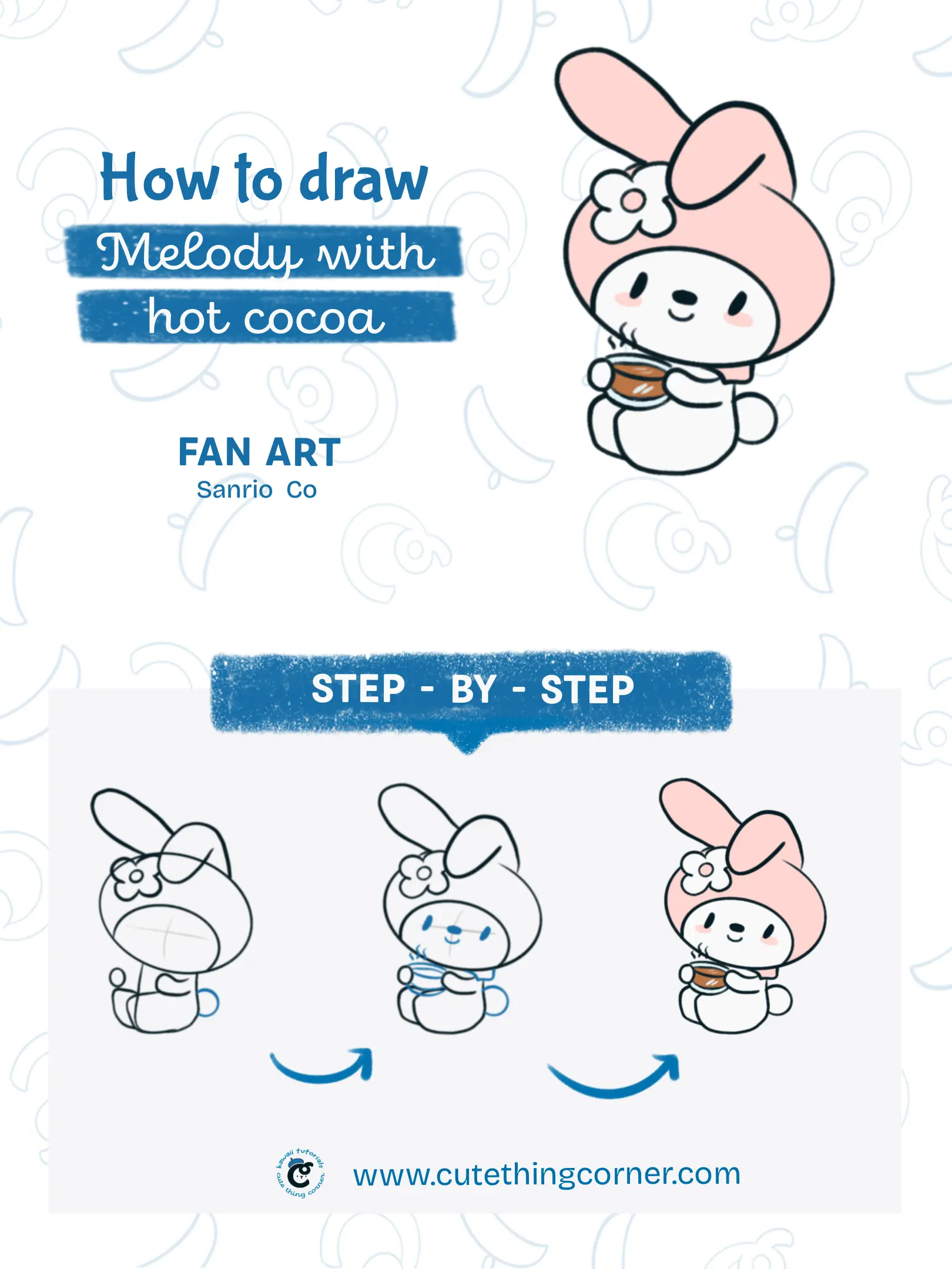 How to draw Melody with hot cocoa