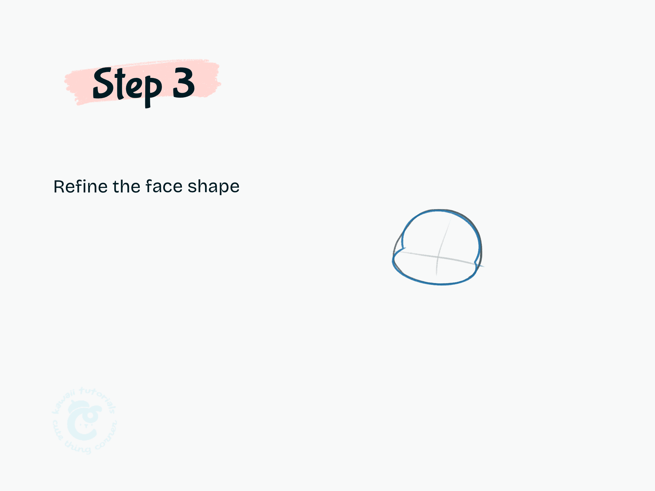 Step 3 Refine the face shape