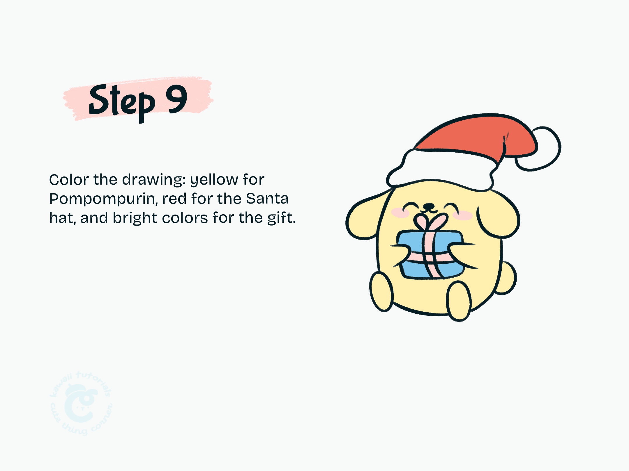 Step 9 Coloring the Pompompurin