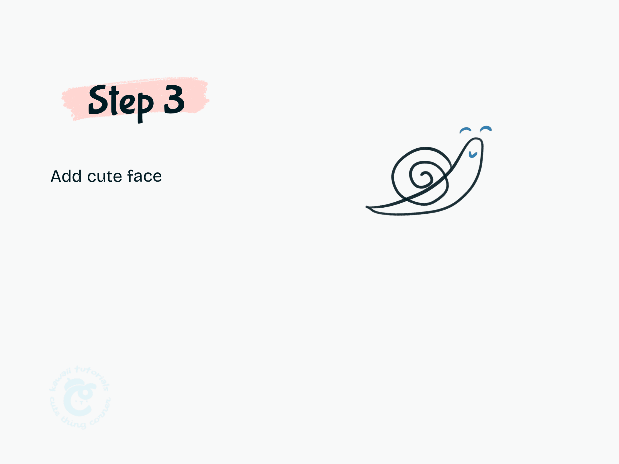 Step 3 Add cute face