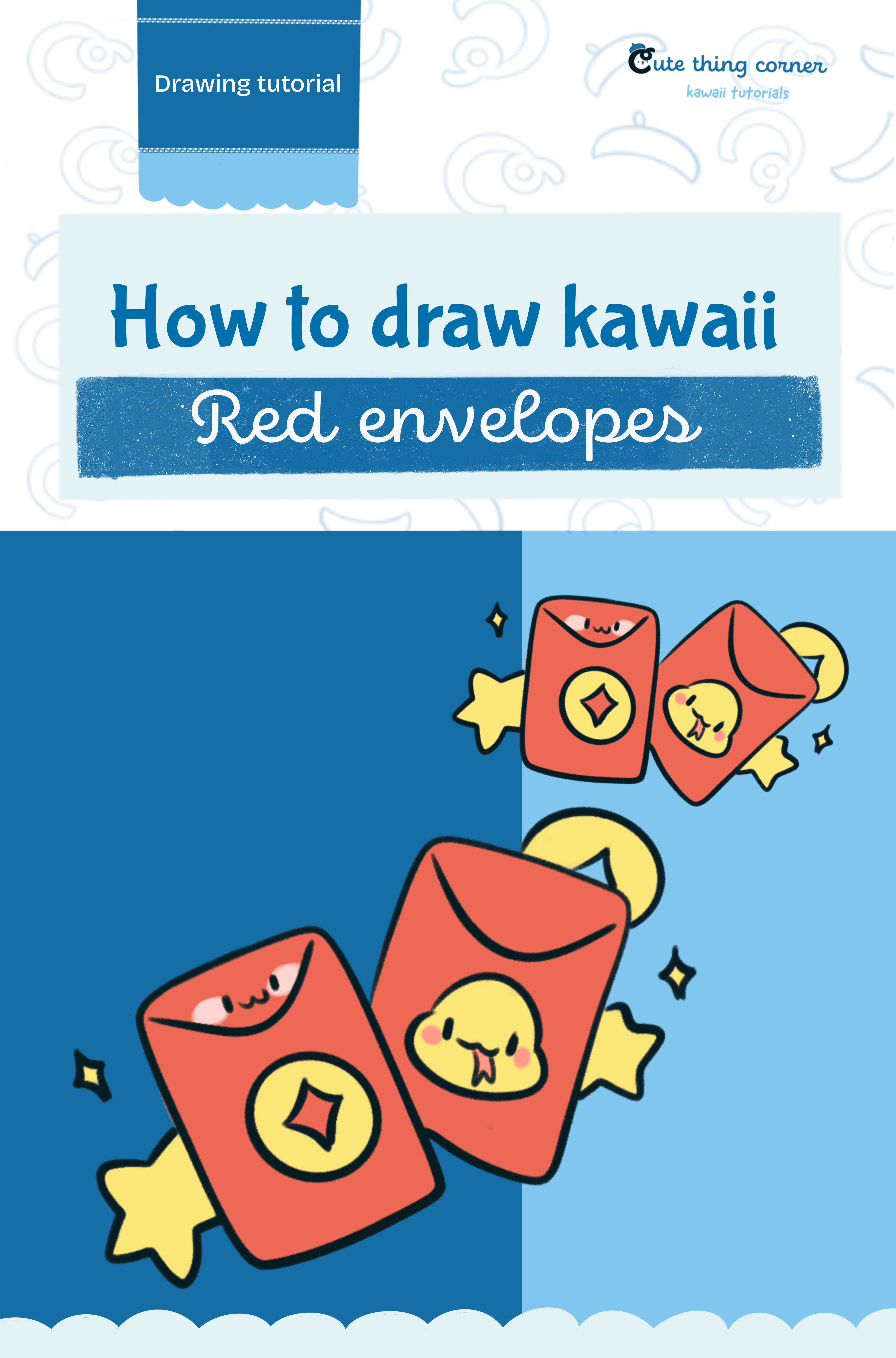 How to Draw Cute Red Envelopes (Step-by-Step)