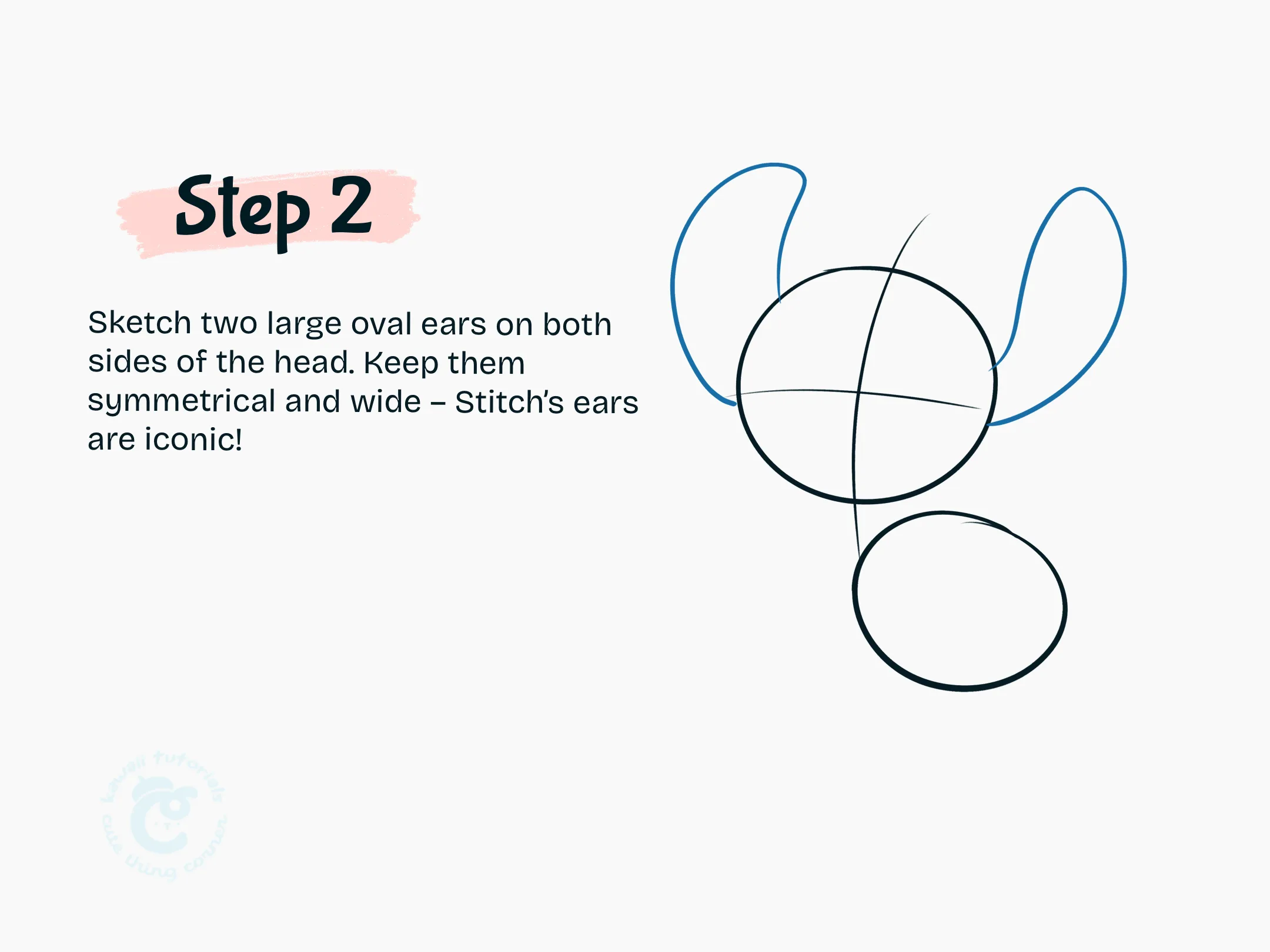 Add the Stitch Ears
