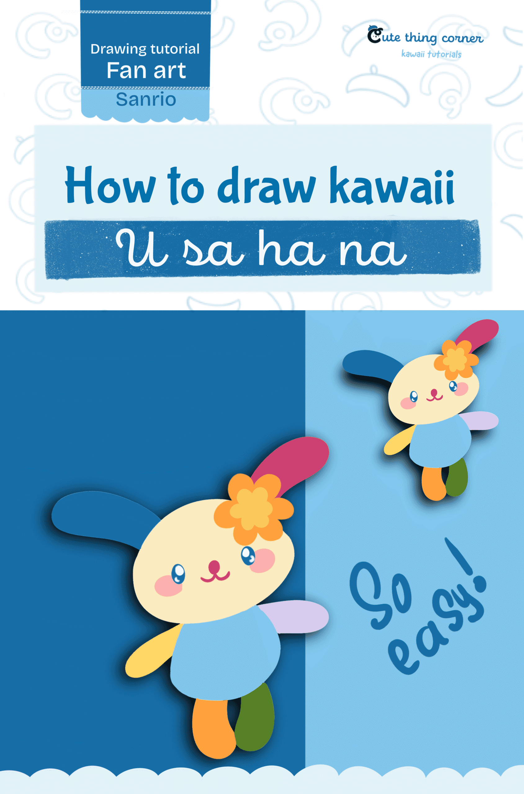 How to Draw Usahana (Step-by-step)