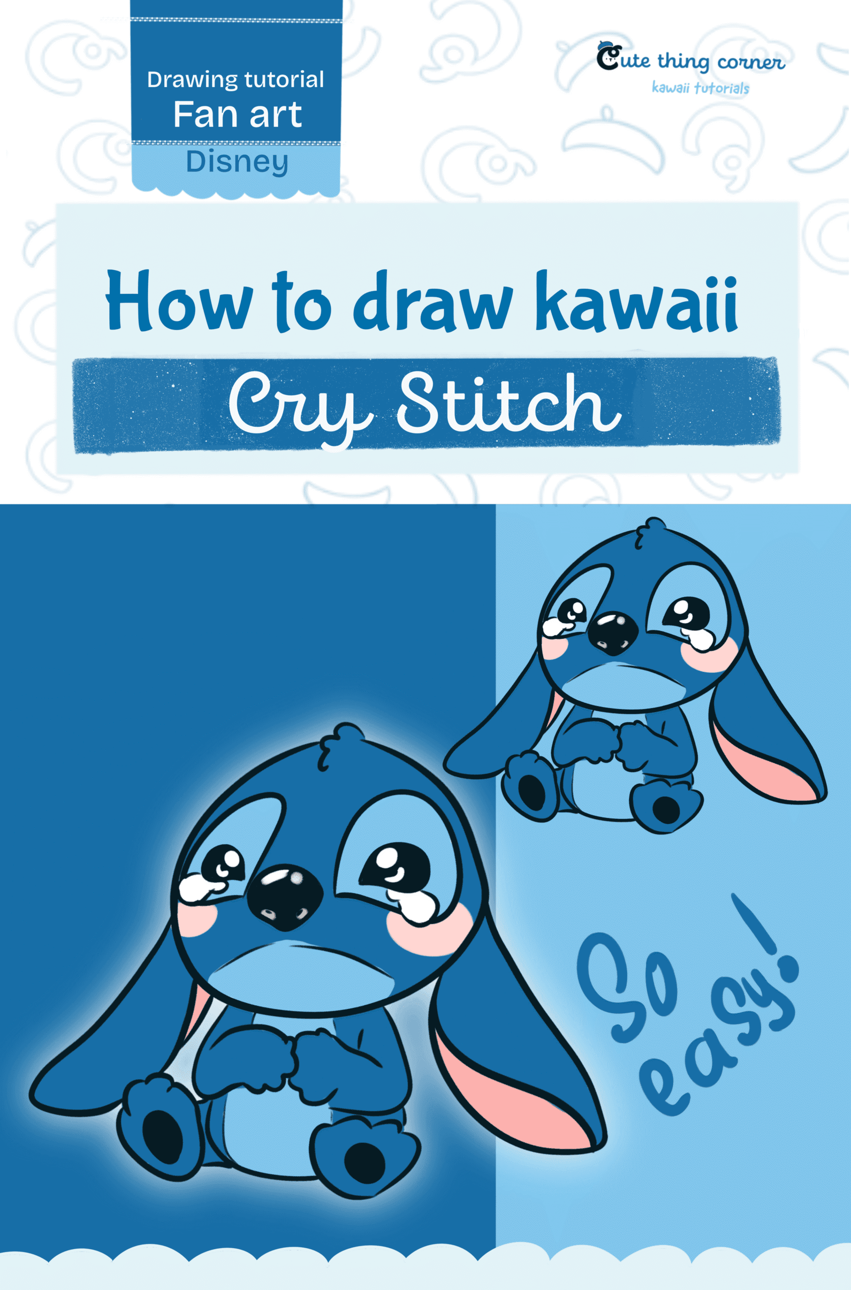 How to Draw Cry Stitch (Step-by-step)