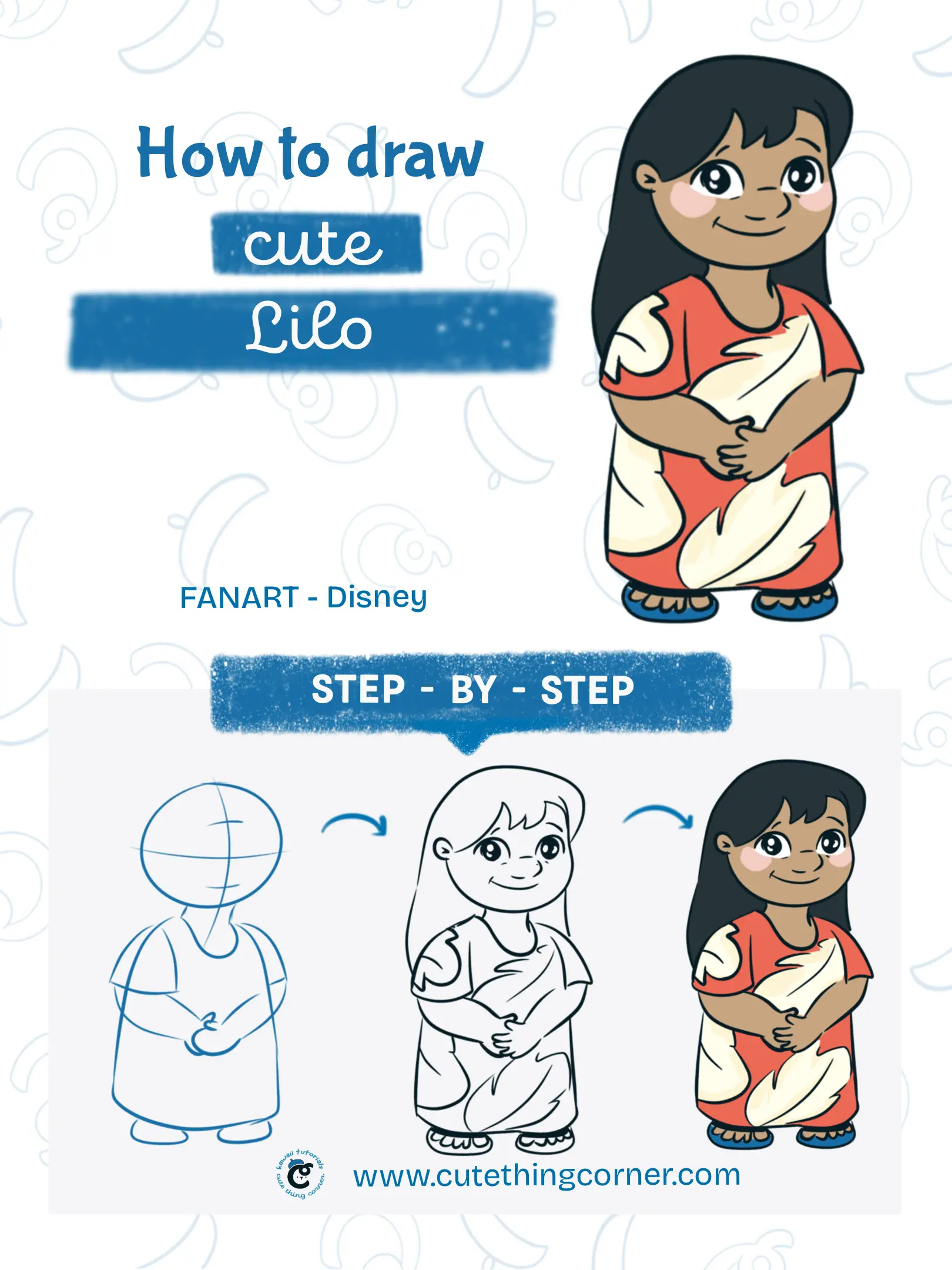 How to draw Lilo