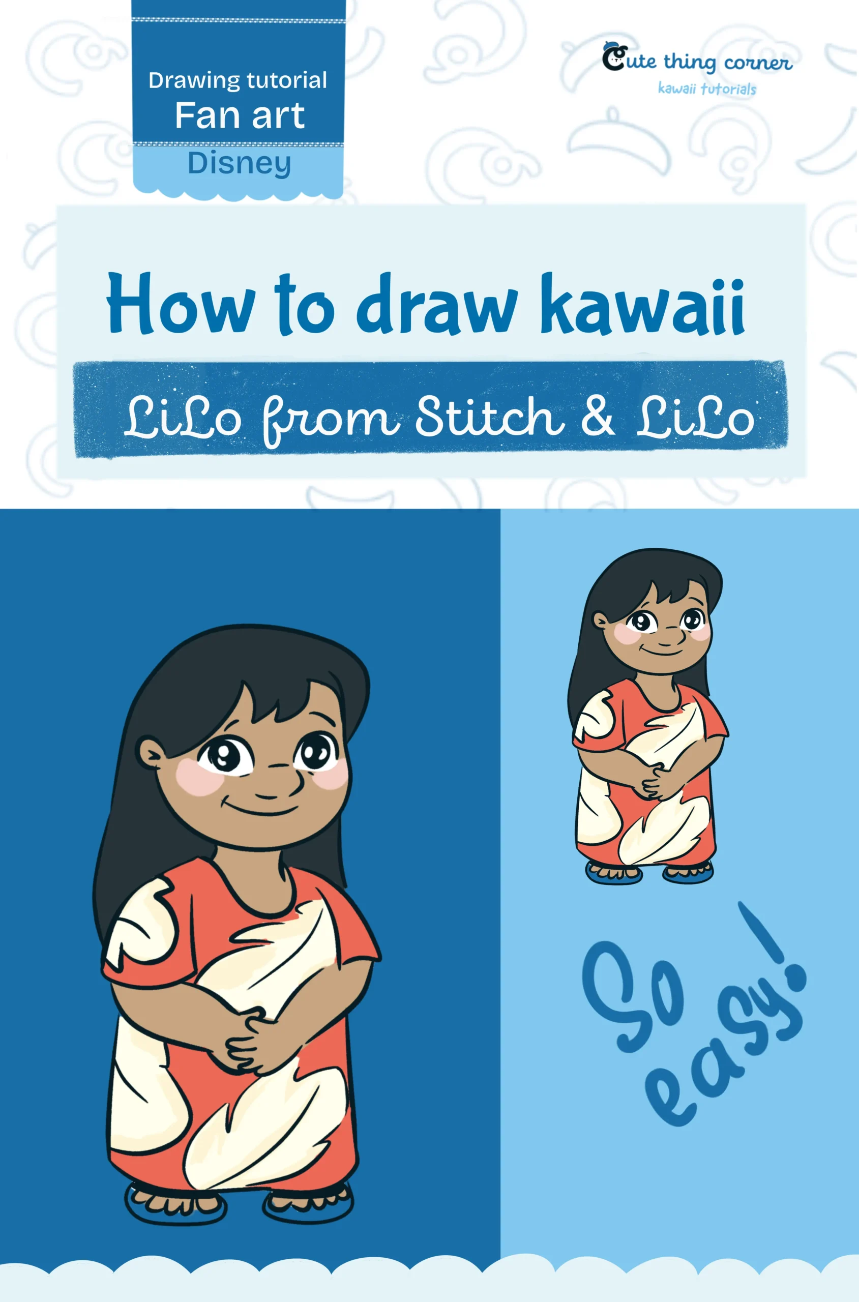 How to Draw Lilo From Stitch and Lilo (Step-by-step)