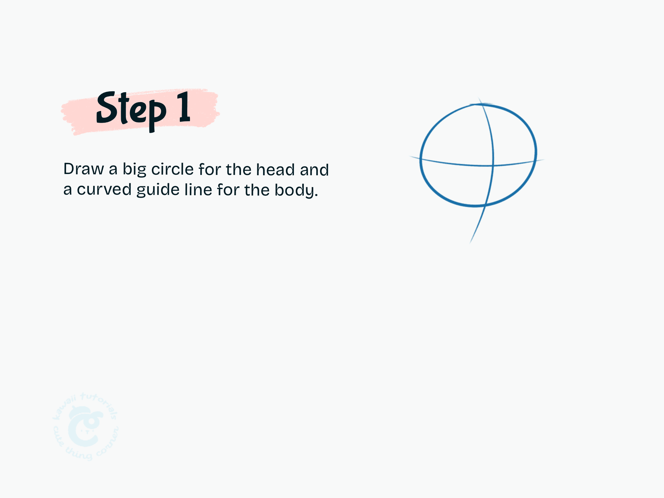 Draw a big circle