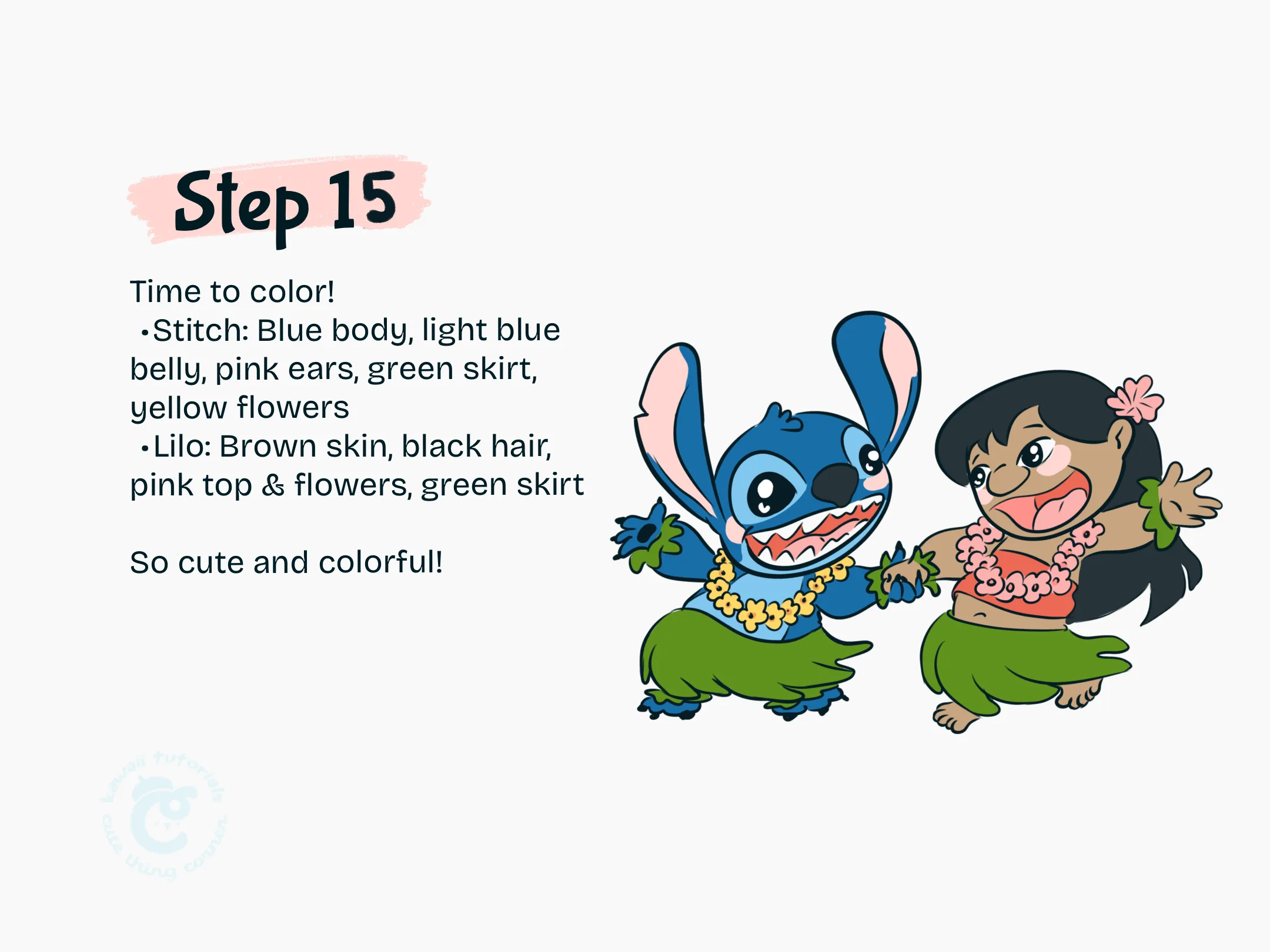 Step 15 Color Stitch and Lilo