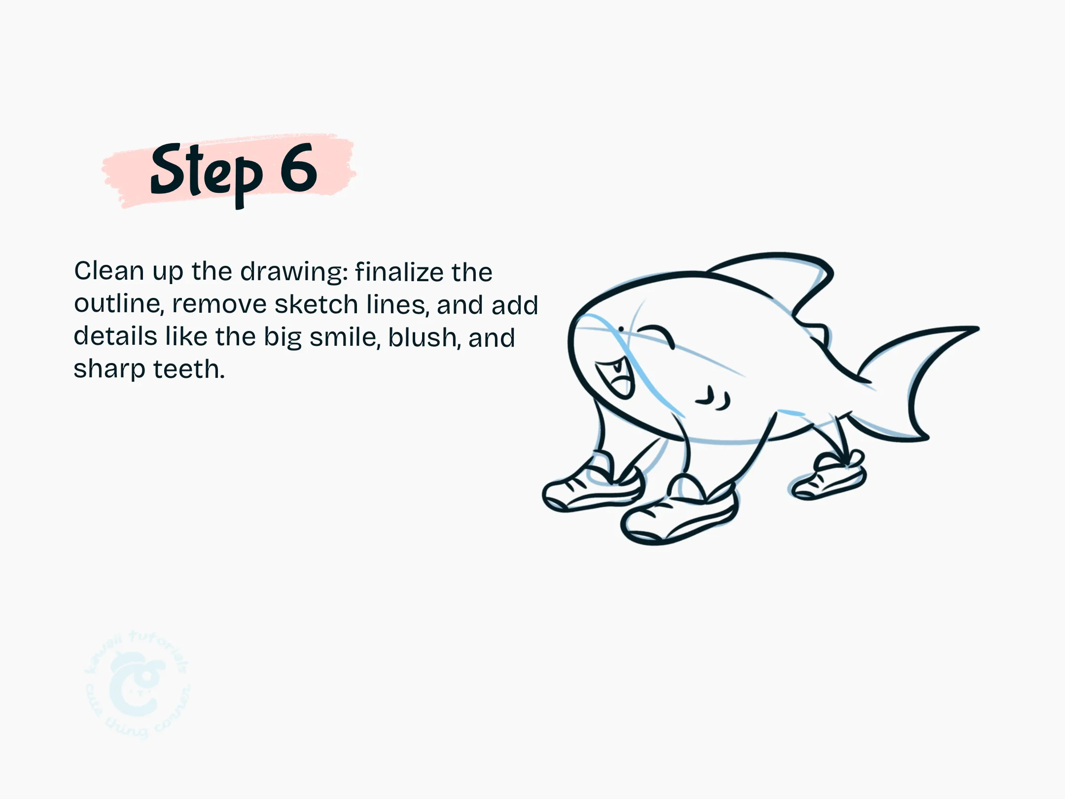 Step 6 Clean up the drawing