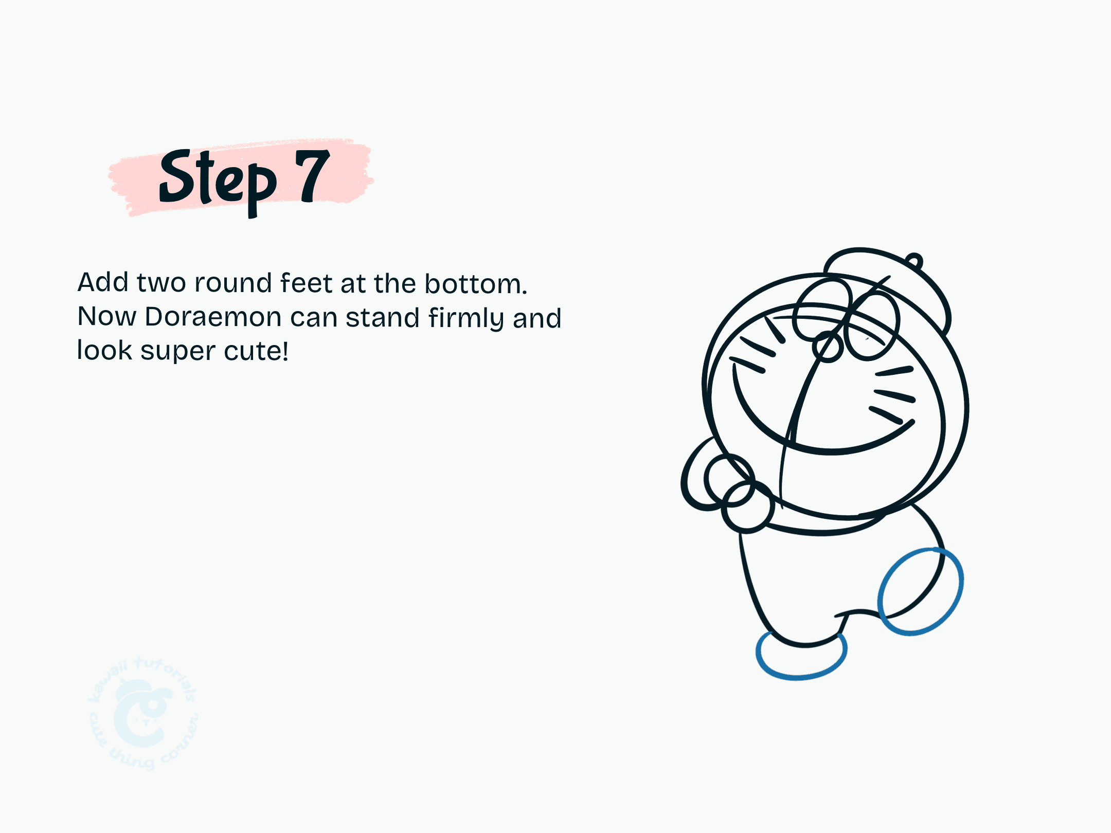 Step 7 Add two round feet at the bottom.