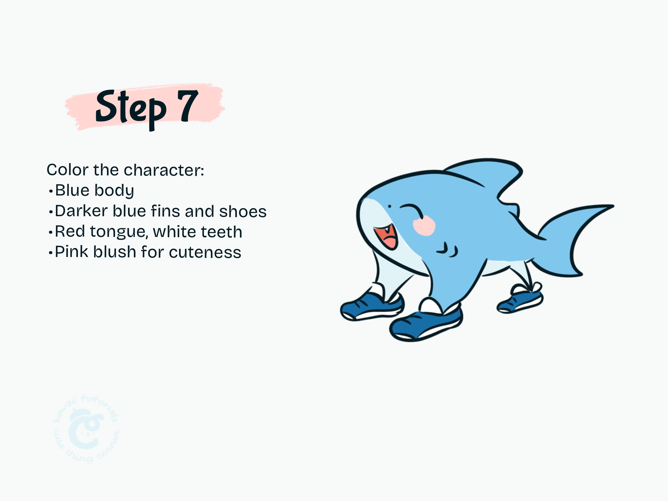 Step 7 Color the character