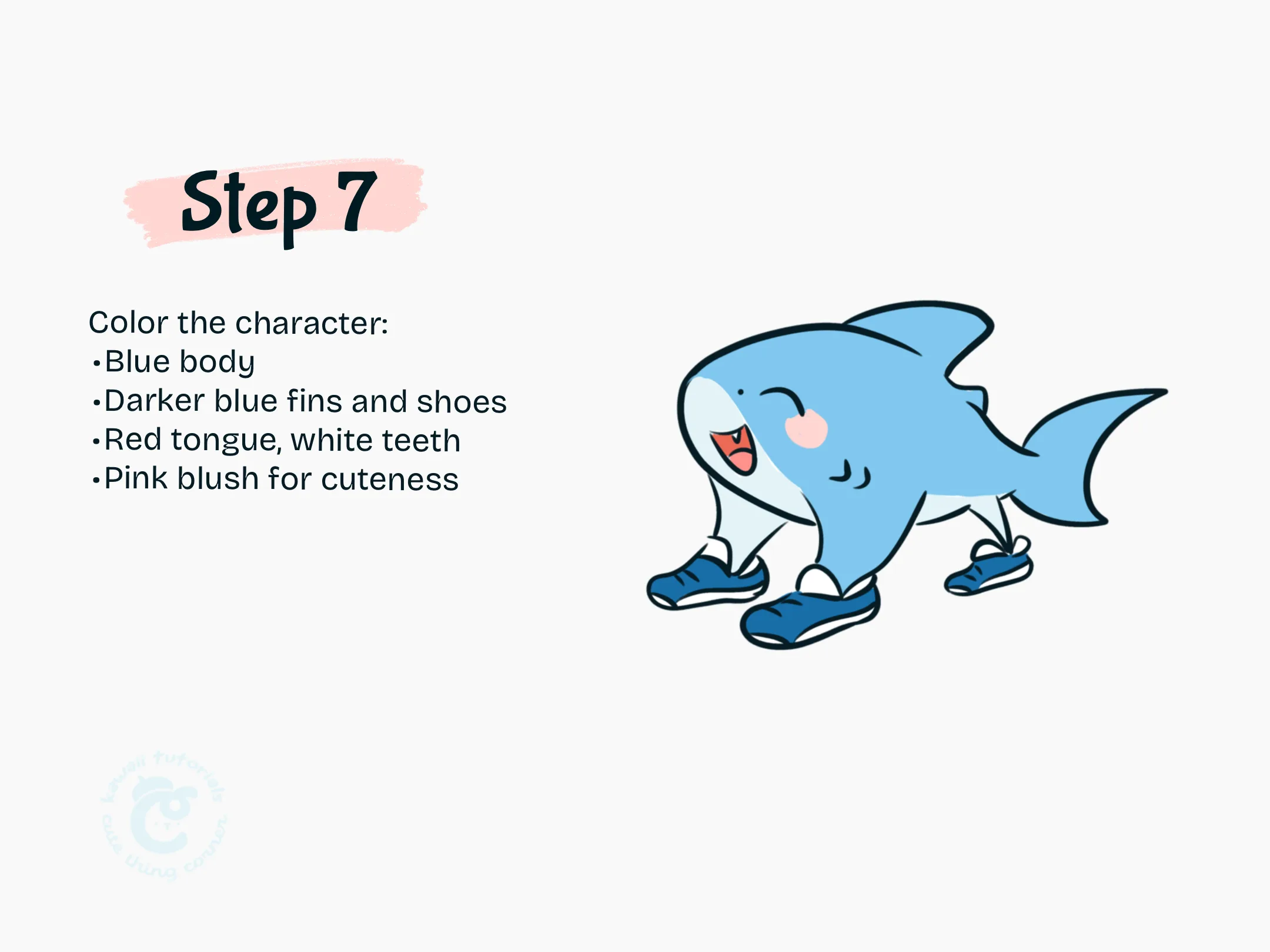 Step 7 Color the character