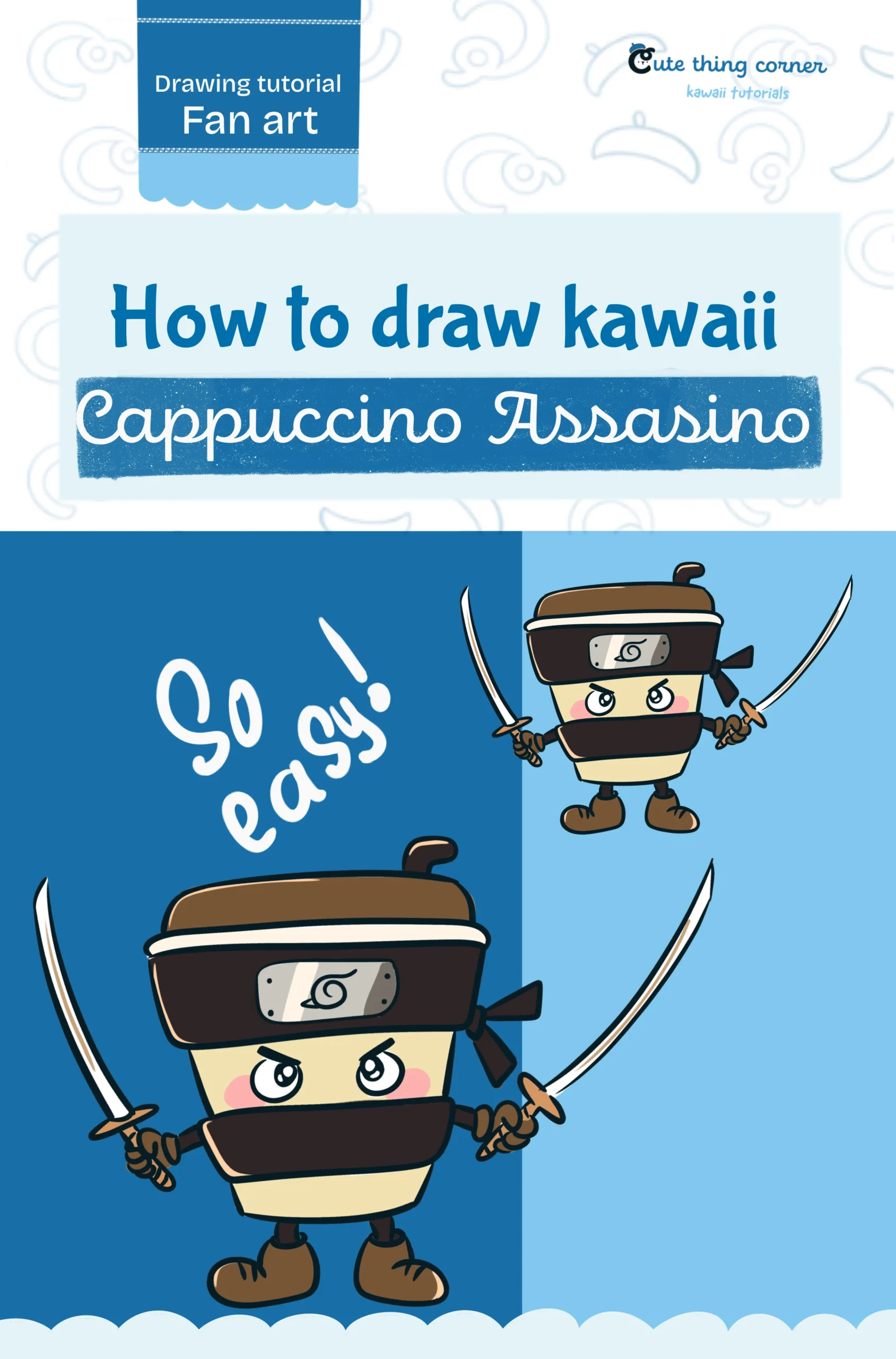 How to Draw Cappuccino Assassino (Step-by-step)
