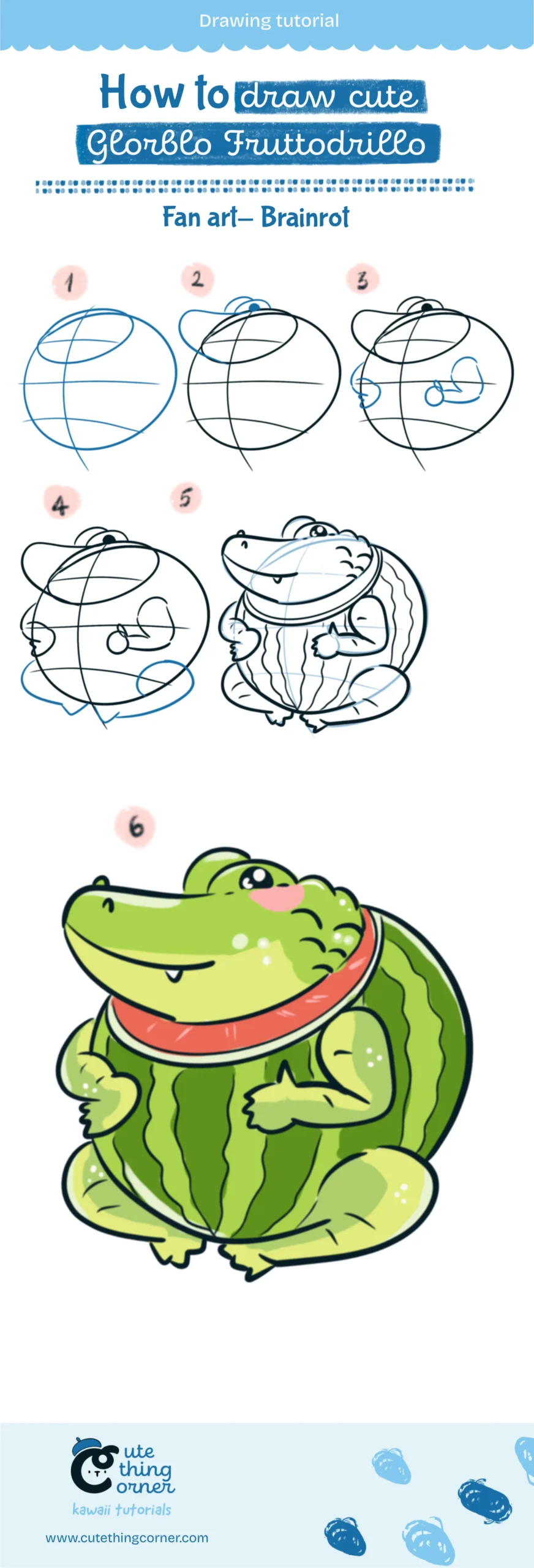 How to draw Glorblo Fruttodrillo