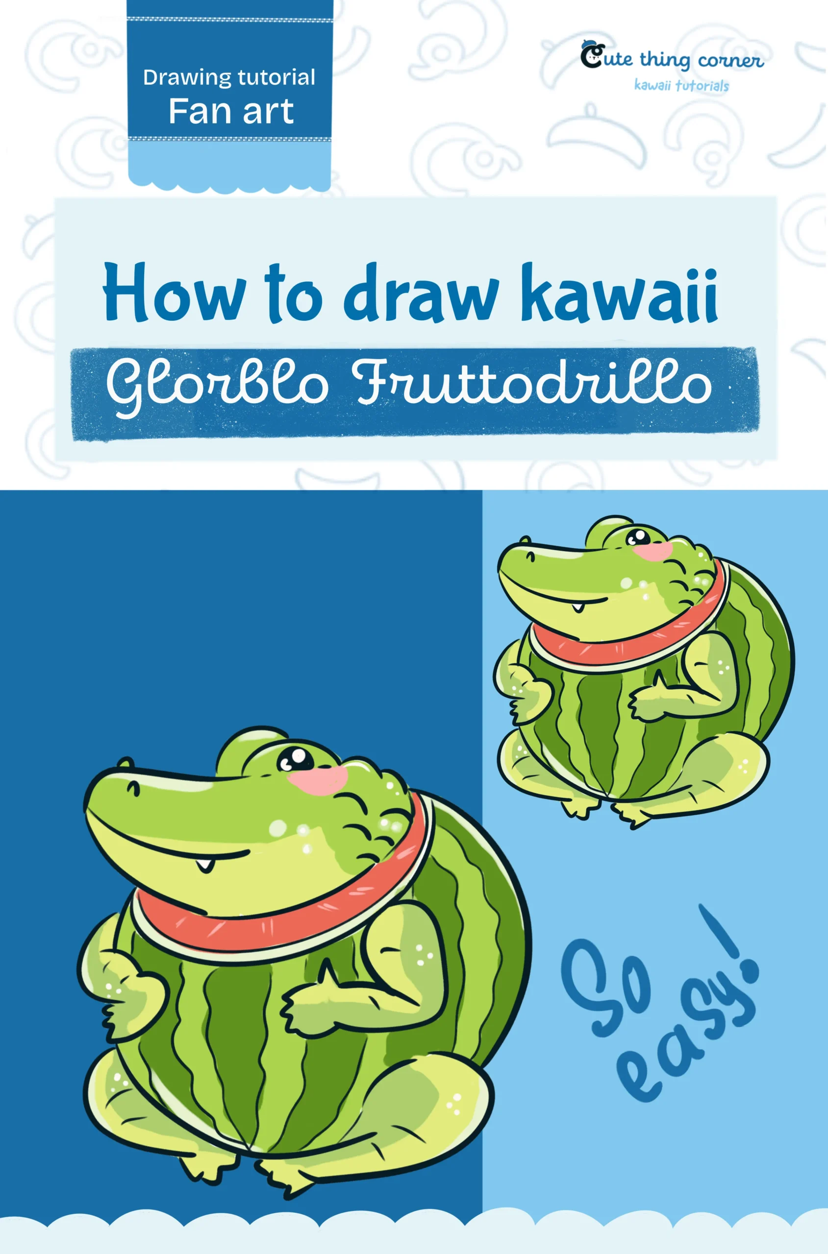 How to Draw Glorbo Fruttodrillo (Step-by-step)