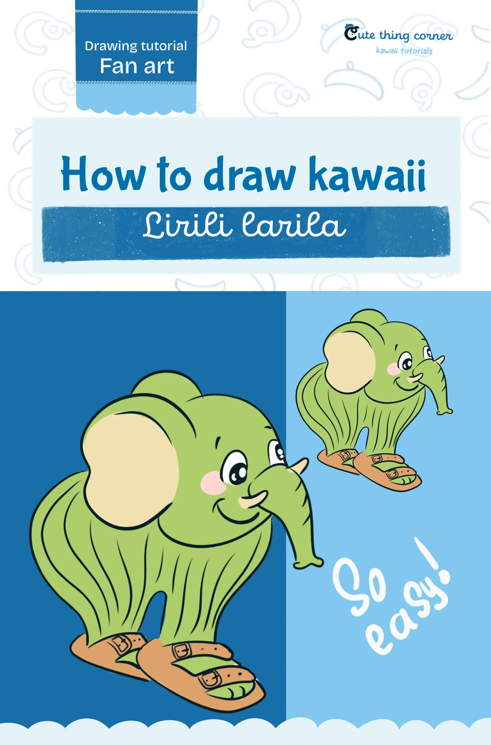 How to draw Lirili Larila (Step-by-step)