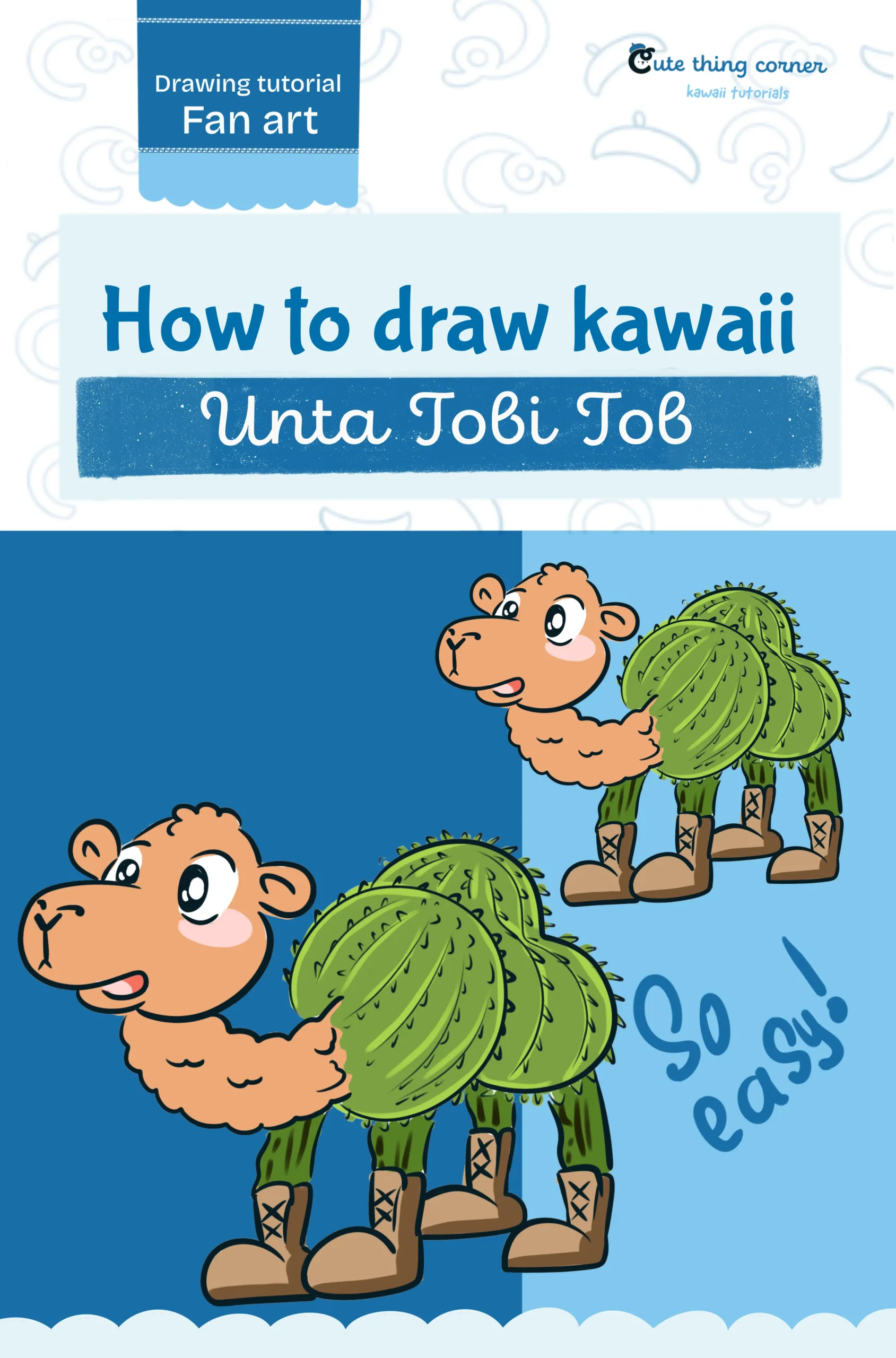 How to Draw Unta Tobi Tob (Step-by-step)