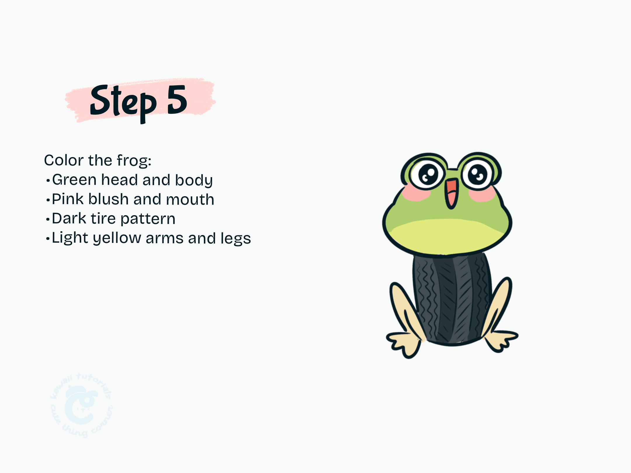 Step 5 Color the frog