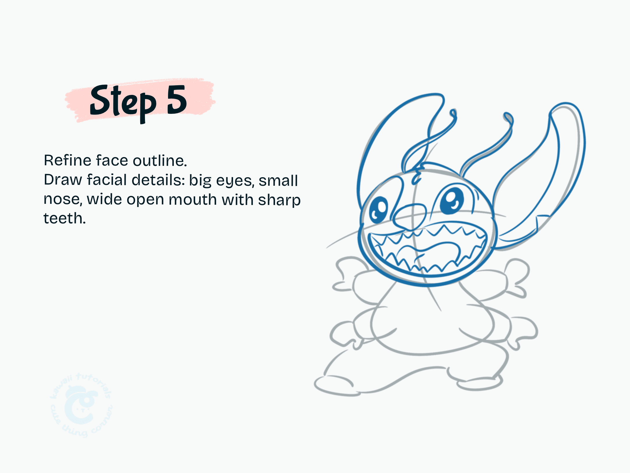 Step 5 Refine face outline