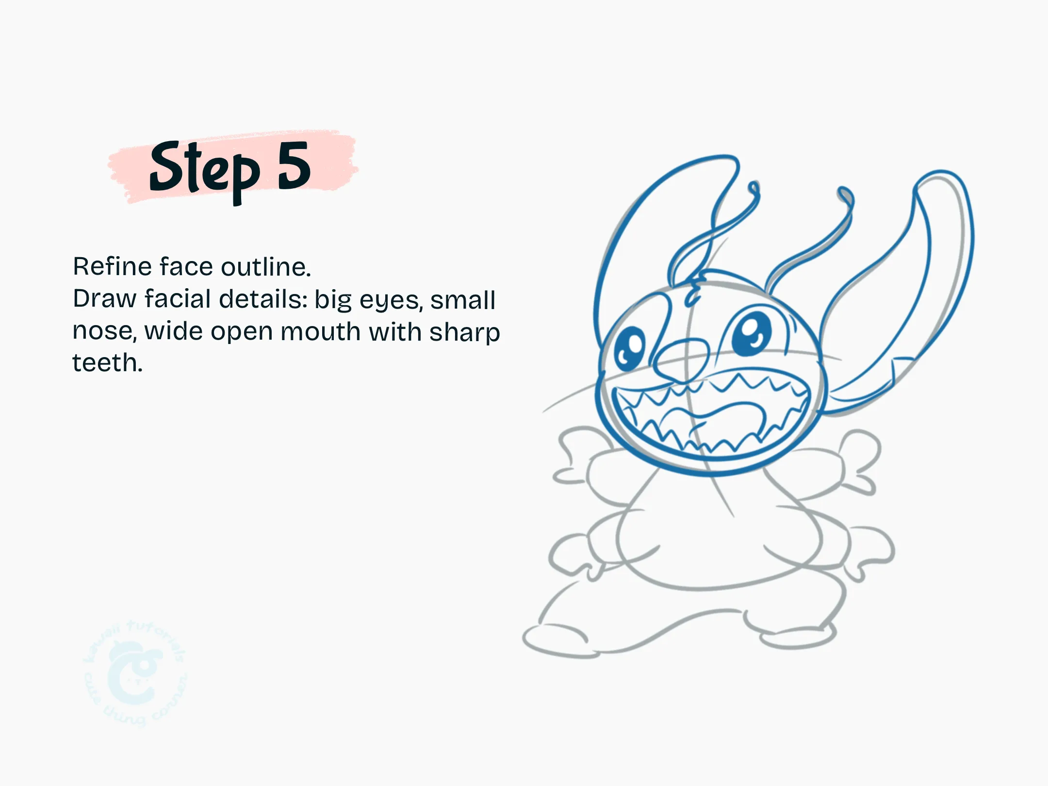 Step 5 Refine face outline