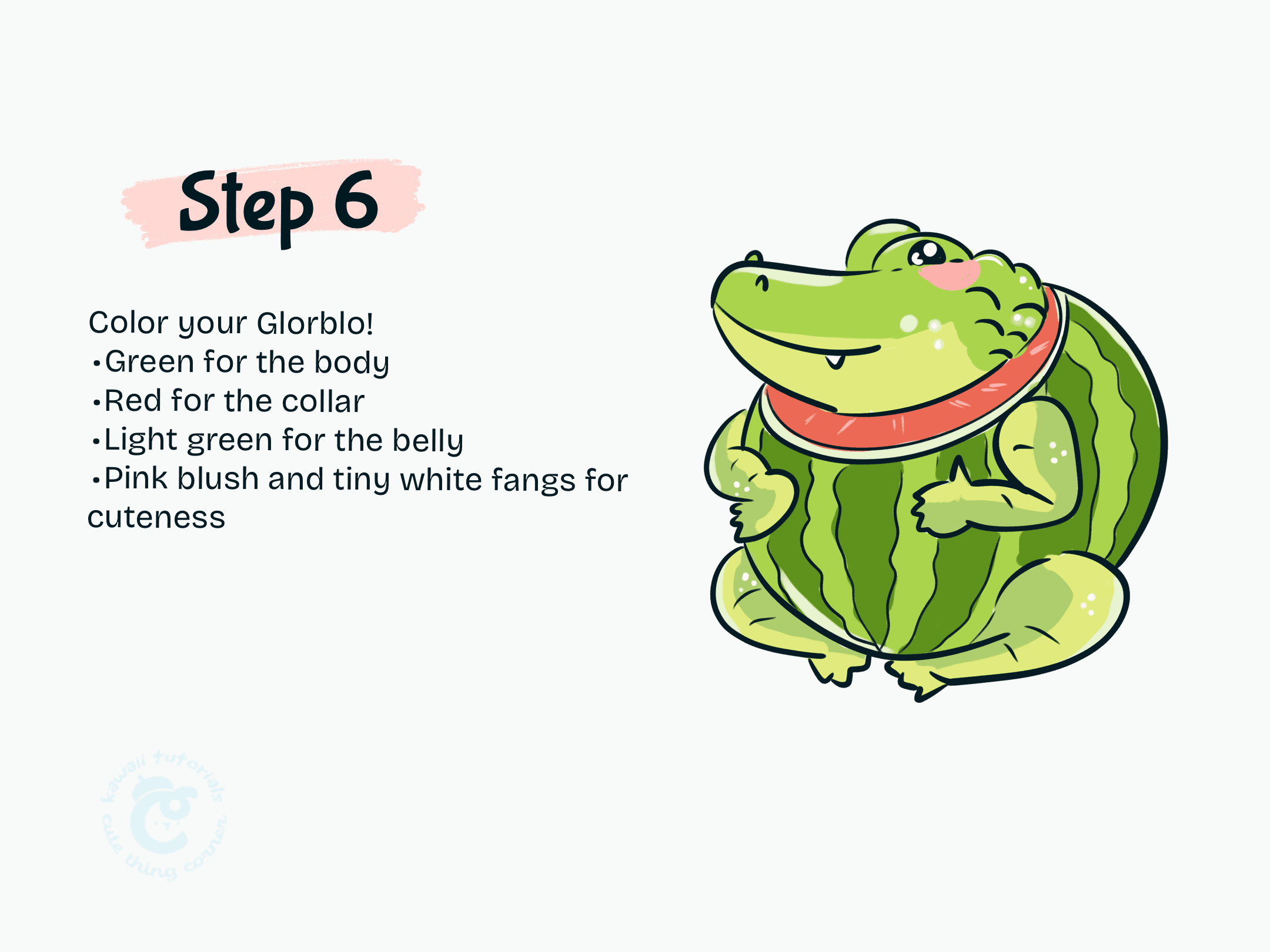 Step 6 Color your Glorblo