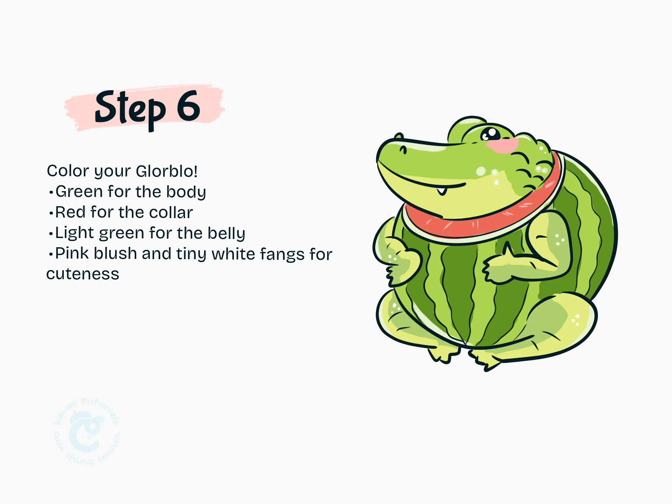 Step 6 Color your Glorblo