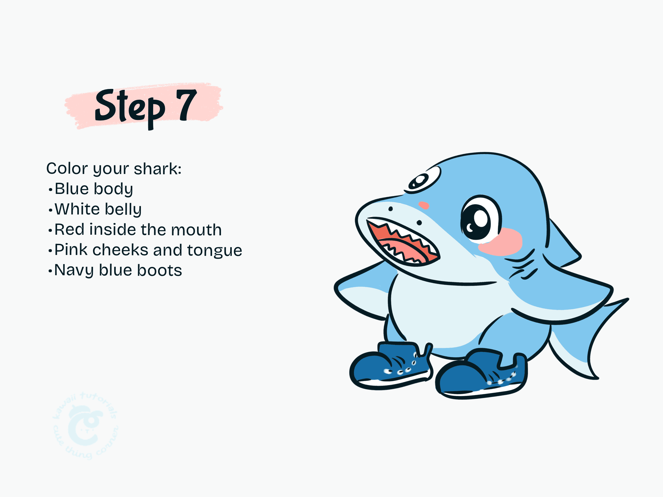 Step 7 Color your shark