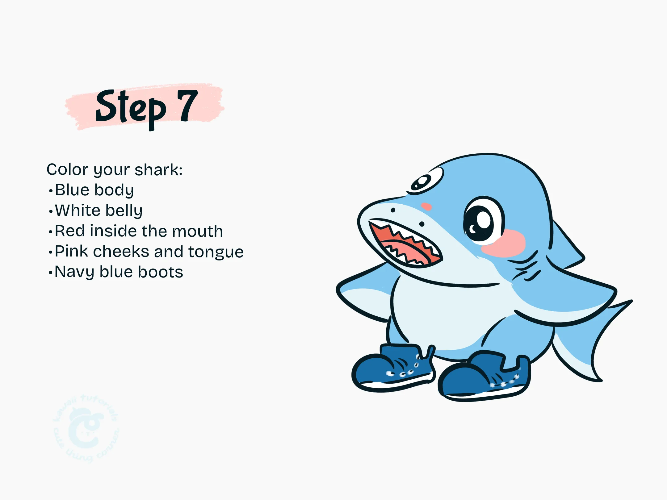 Step 7 Color your shark