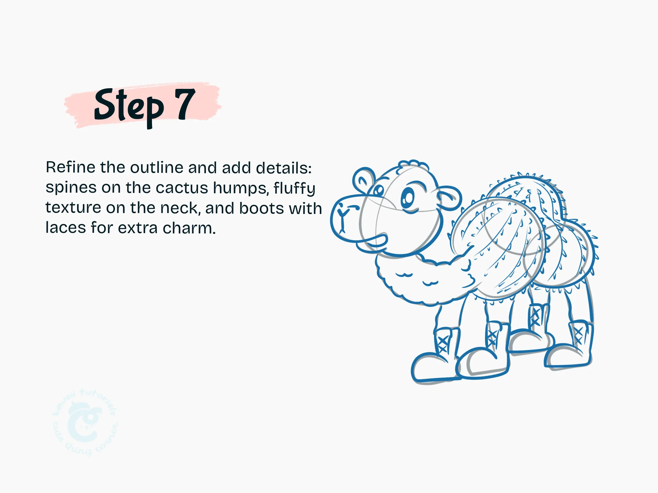 Step 7 Refine the outline and add details