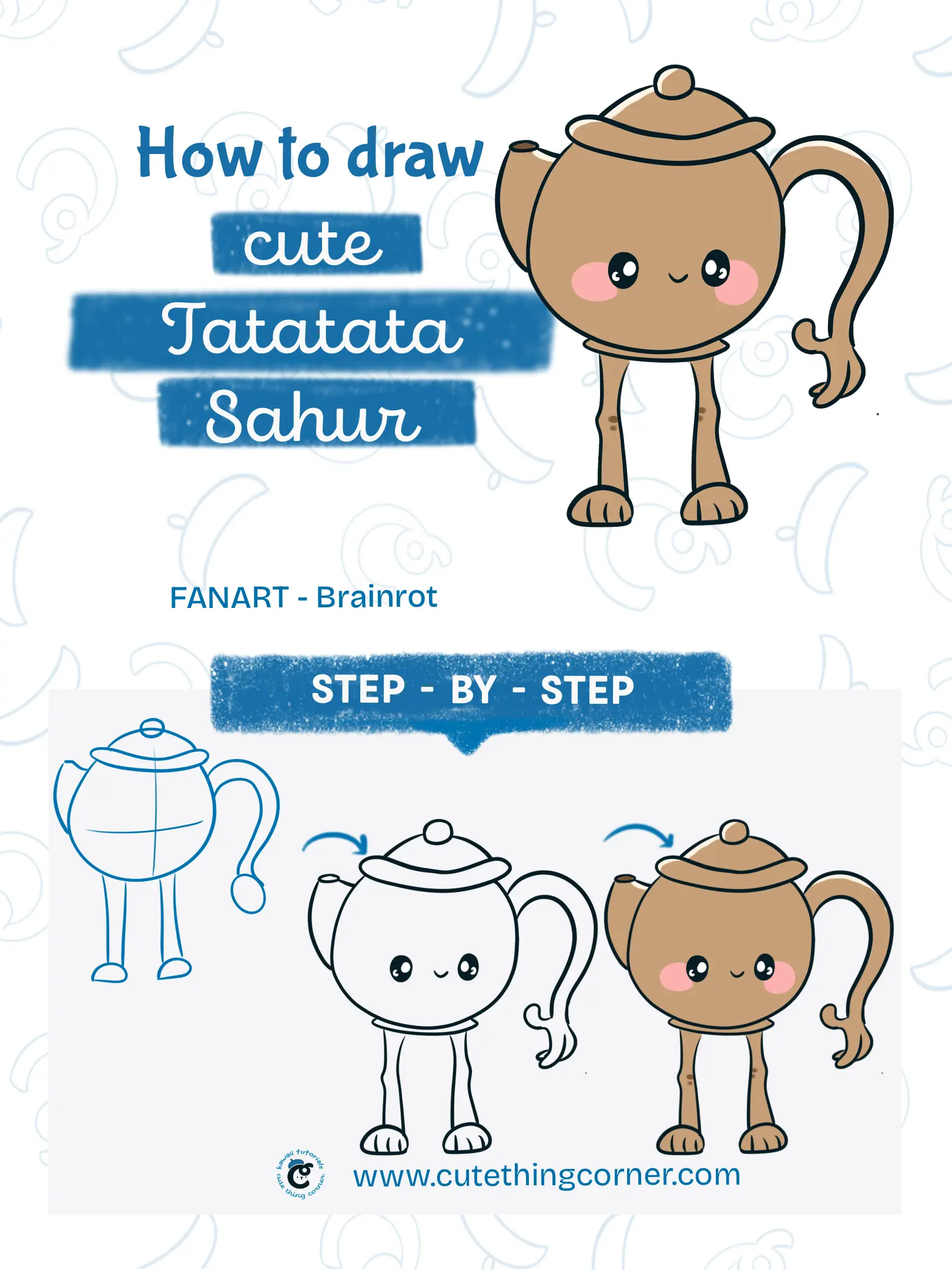 How to Draw Tatata Sahur