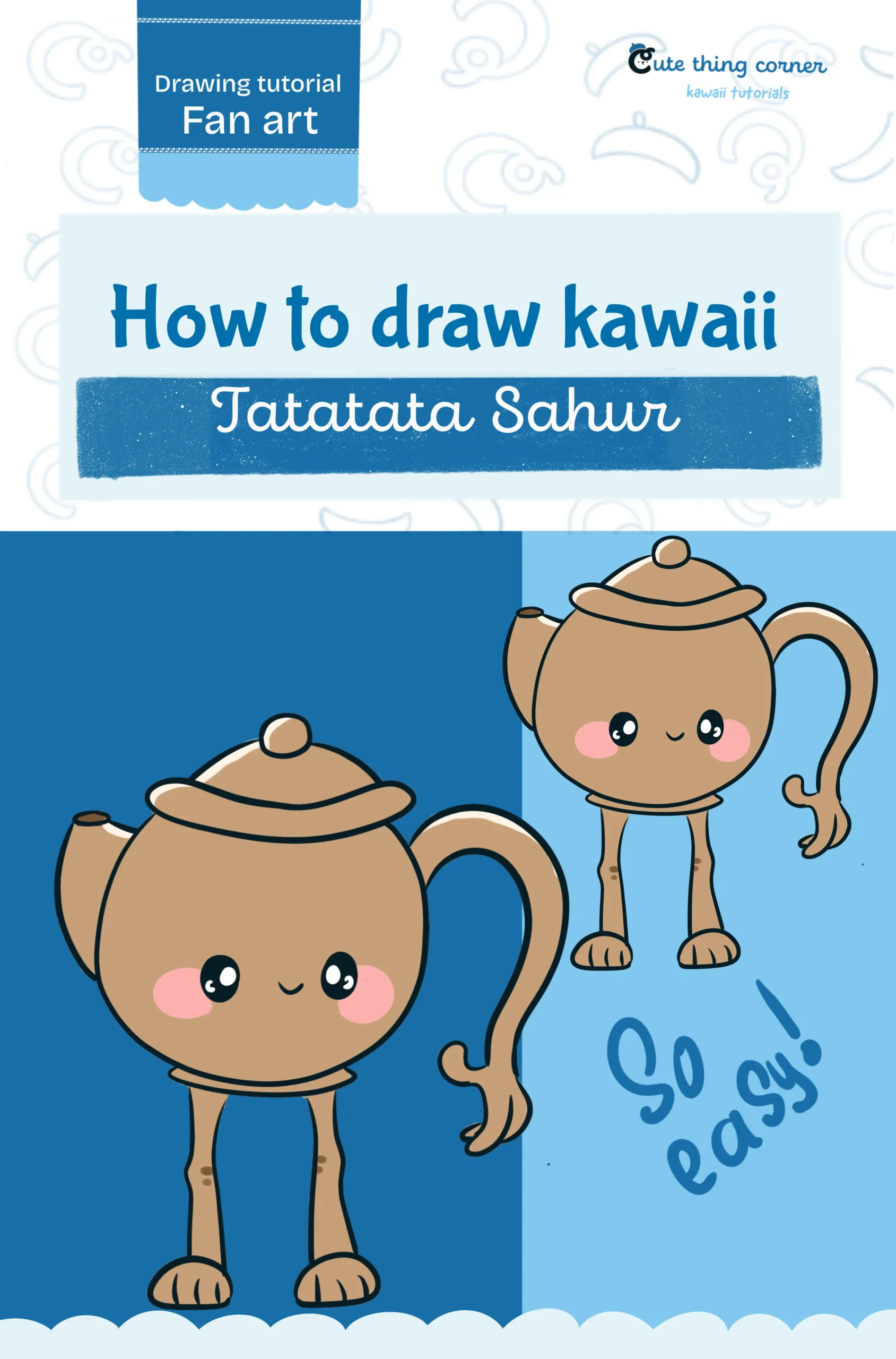 How to Draw Tatata Sahur (Step-by-step)