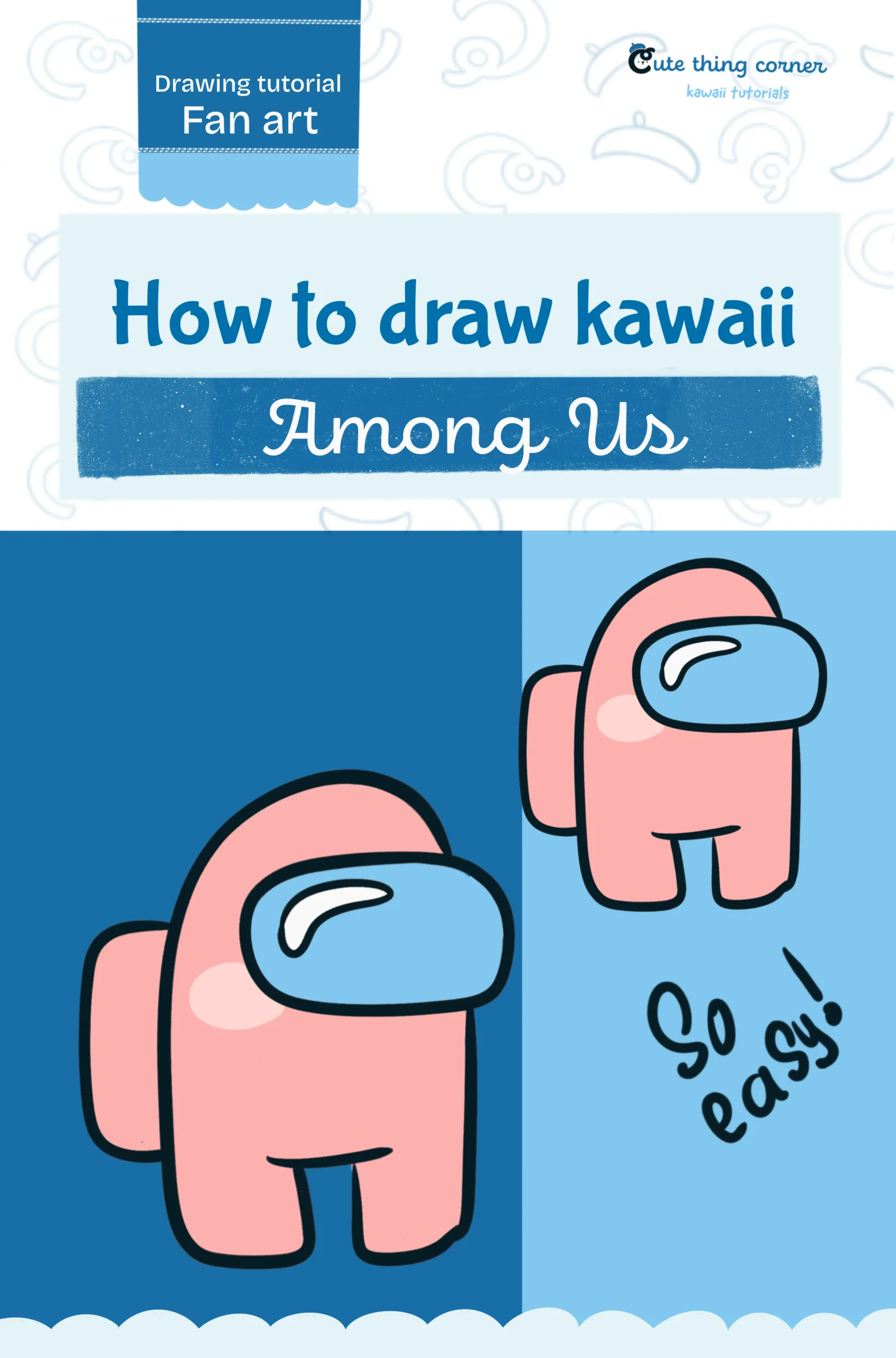How to Draw Among Us (Step-by-step)
