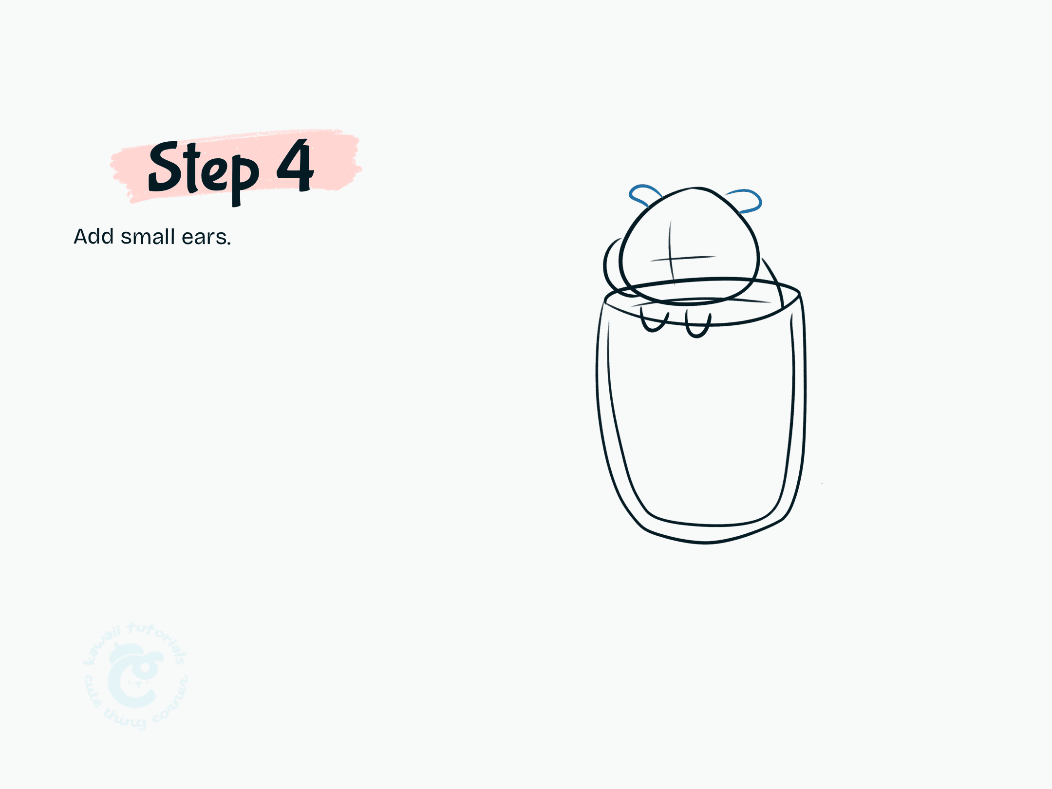 Add small ears.