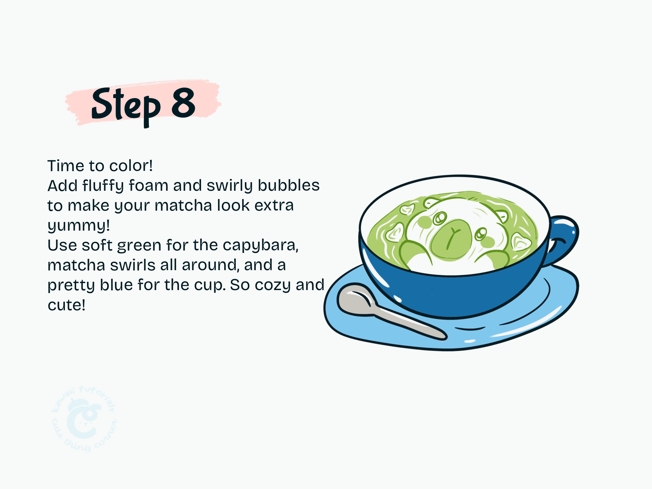 Add fluffy foam and swirly bubbles to make your matcha look extra yummy!