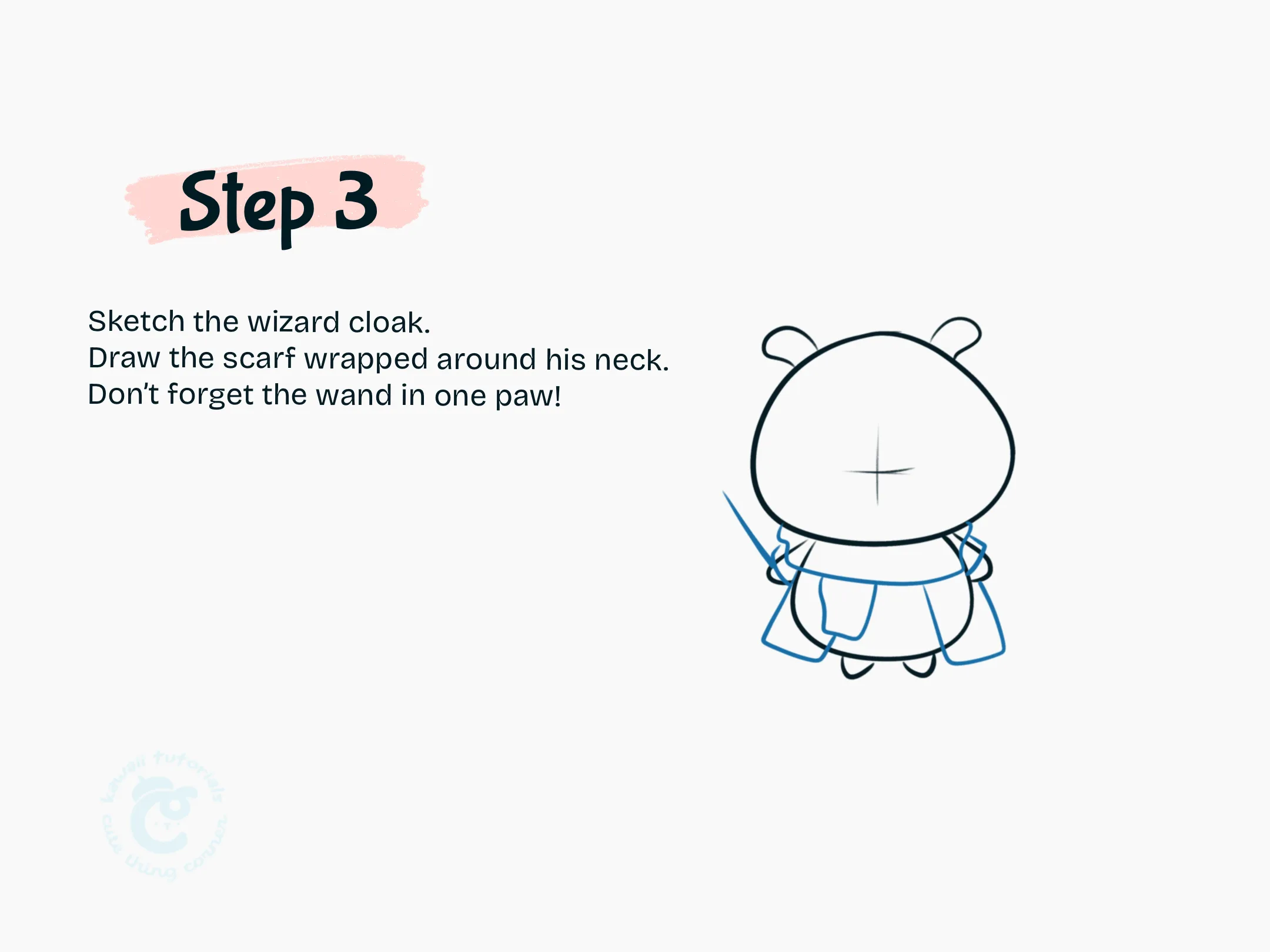 Sketch the wizard cloak