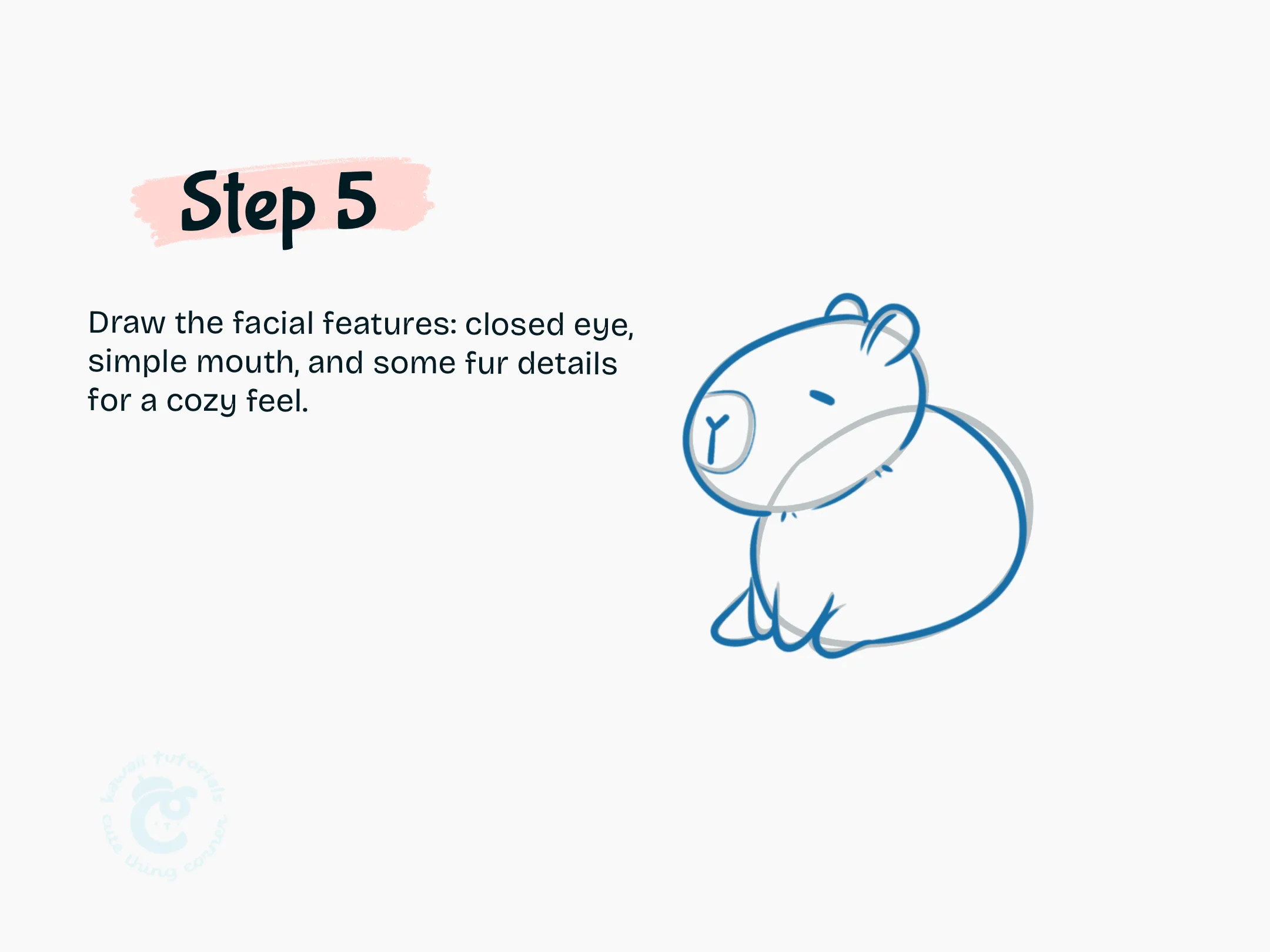 Step 5 Draw the facial features