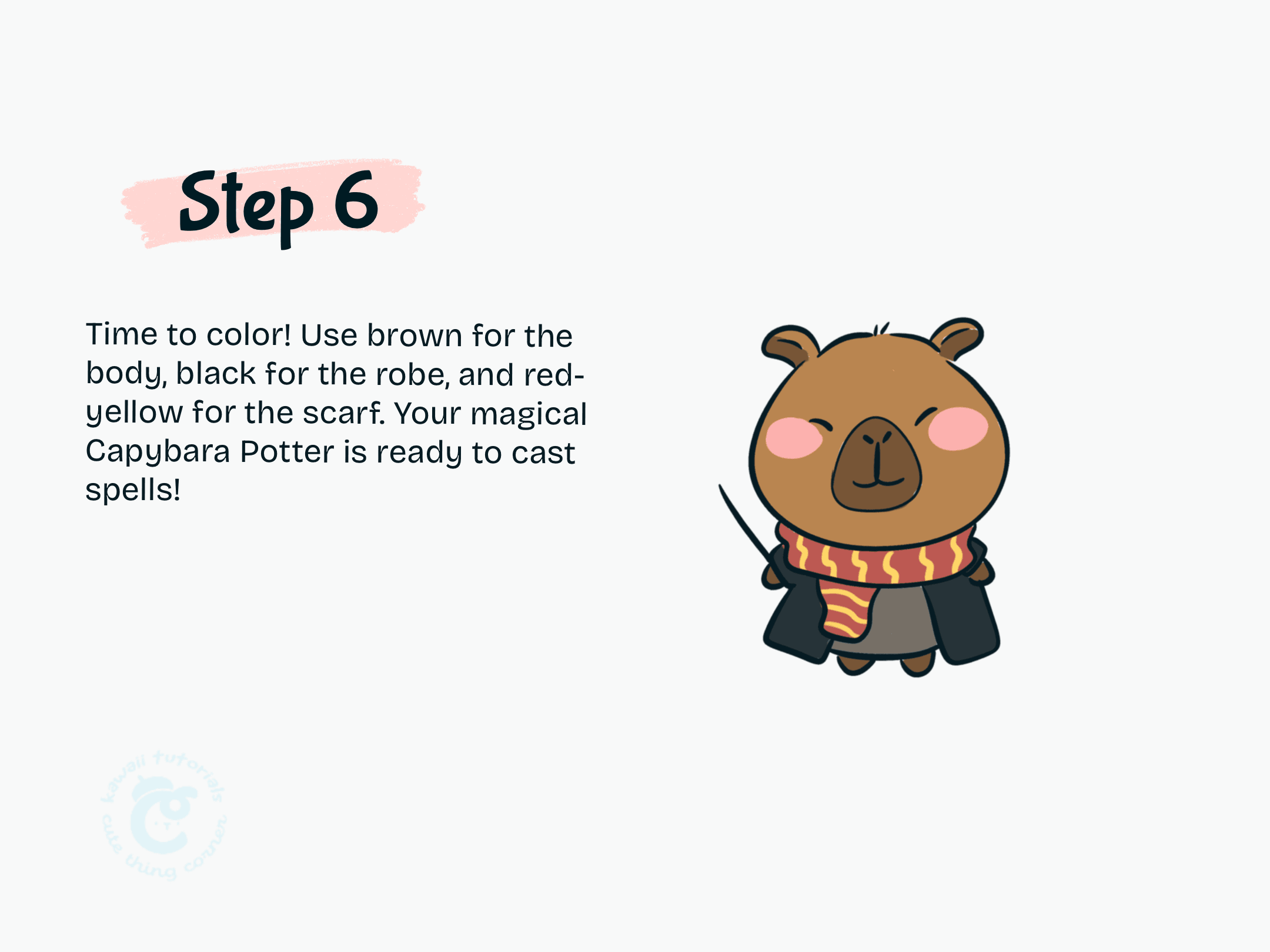 Step 6 Color Capybara Potter
