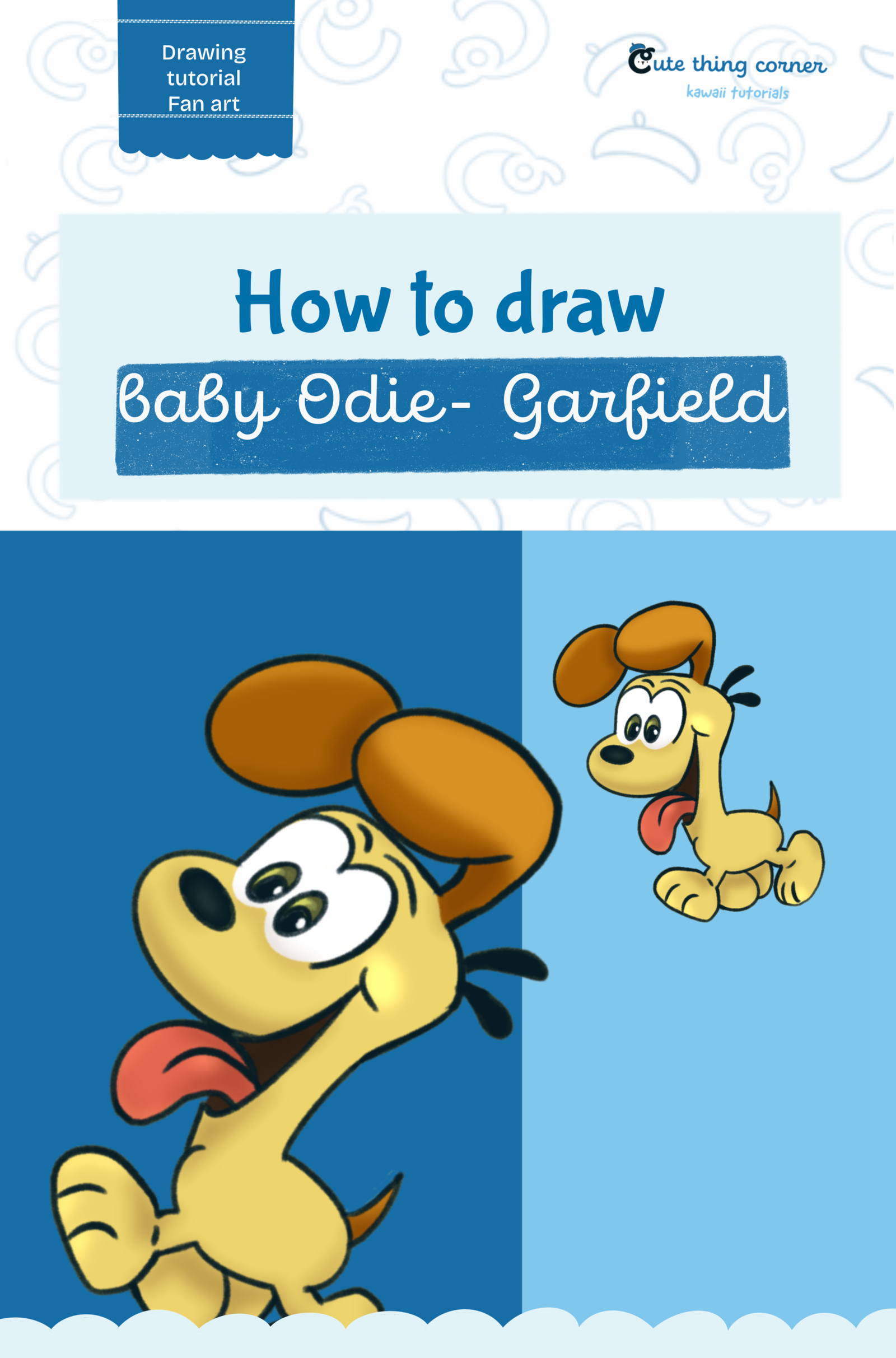 How to Draw Baby Odie Garfield