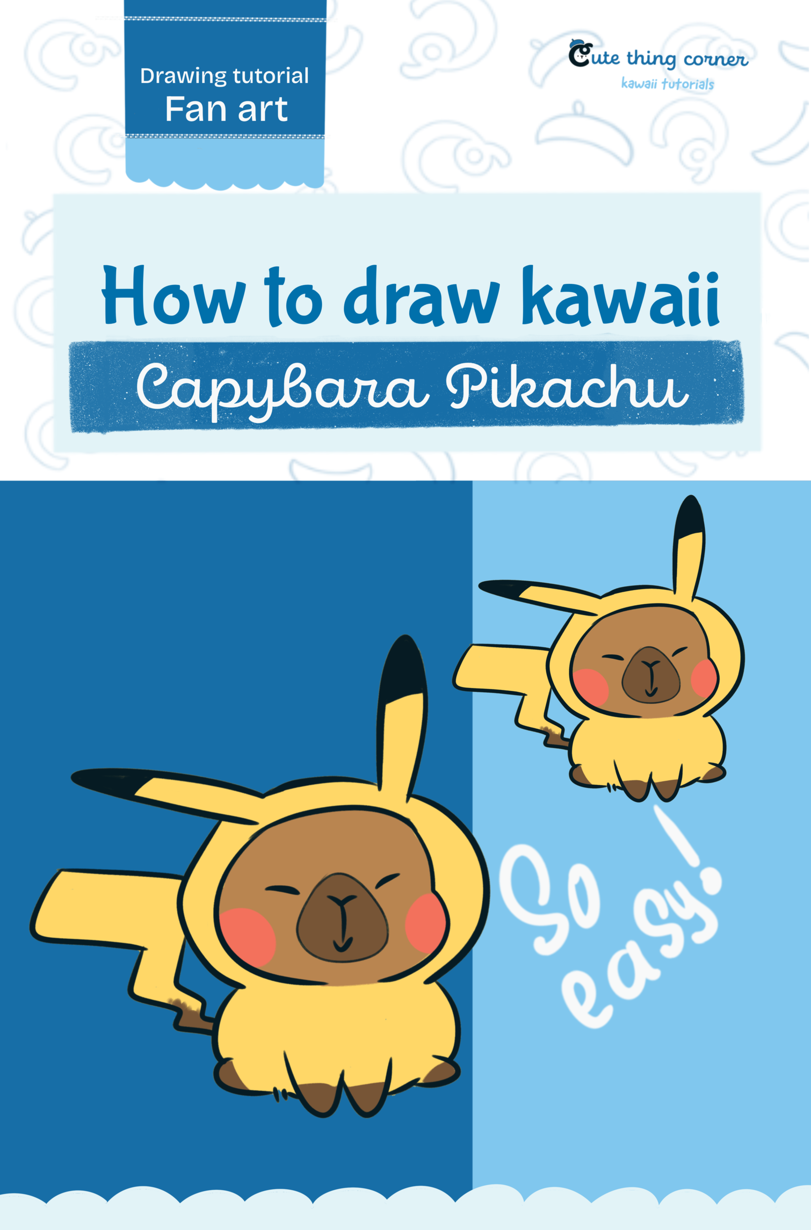 How to Draw Capybara Pikachu (Easy Step-by-Step Tutorial)