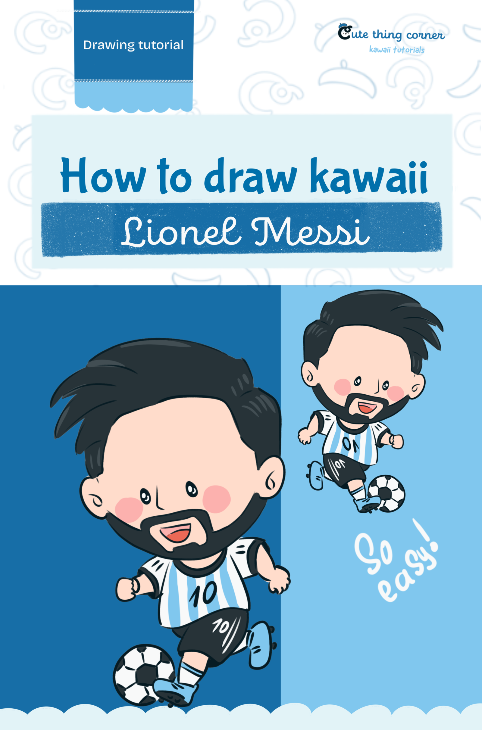 How to Draw Lionel Messi | FIFA World Cup Chibi Drawing Tutorial