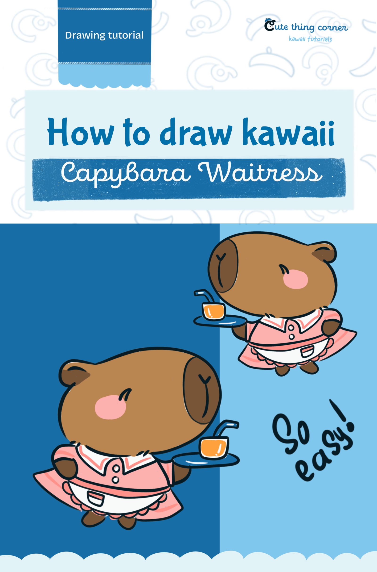How to Draw a Capybara Waitress