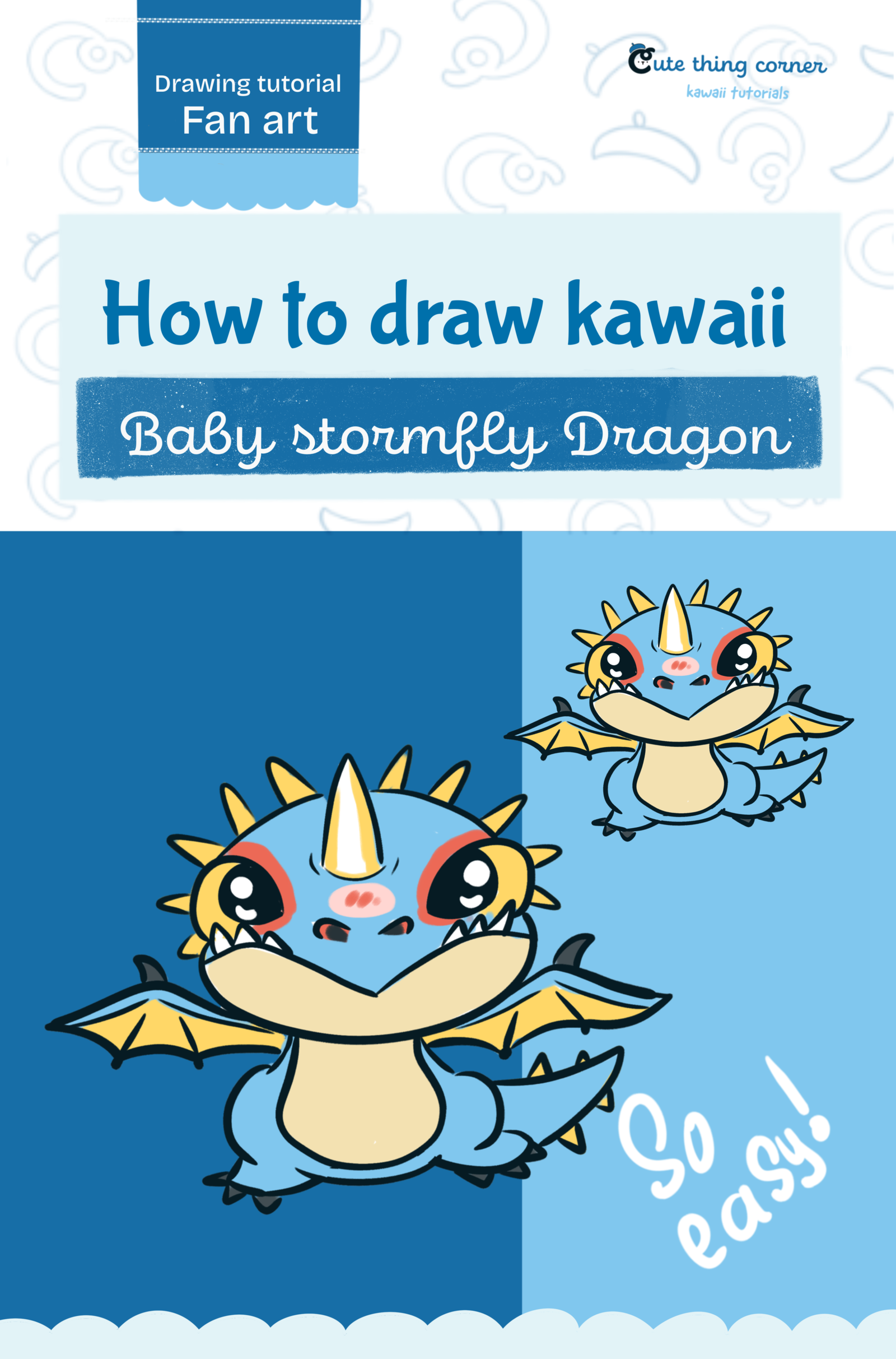 How to Draw Baby Stormfly Dragon | How to Train Your Dragon