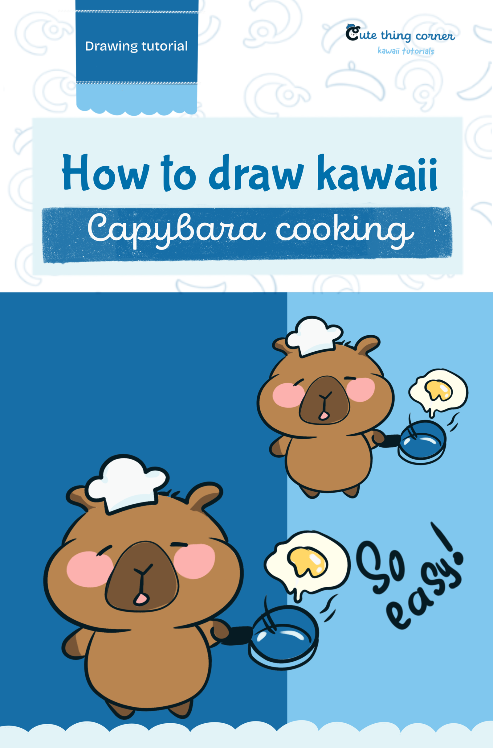 How to Draw Capybara Cooking (Easy Step-by-Step Tutorial)